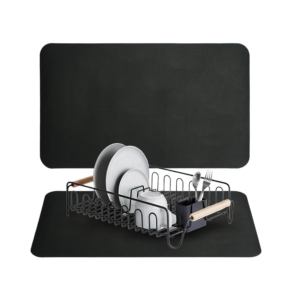 Super Absorbent Kitchen Draining Mat, 30x50cm, Grey-image-5dd157d3-ae7e-4532-a7ec-2c2390f72620-58599