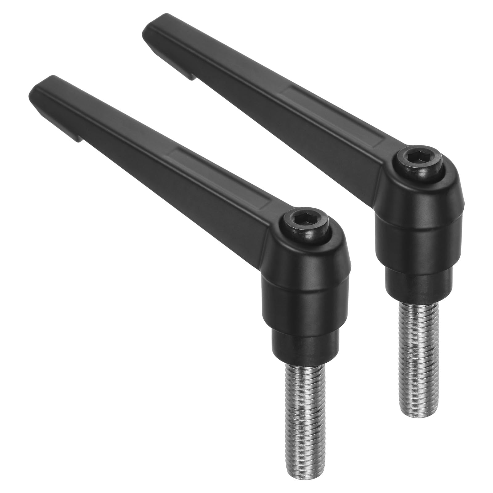 sourcing map Clamping Lever Handles, 2pcs M12 x 35mm 304 Locking Black-image-71d68eb4-36d3-4e65-90e4-109bc341e7fd-62589