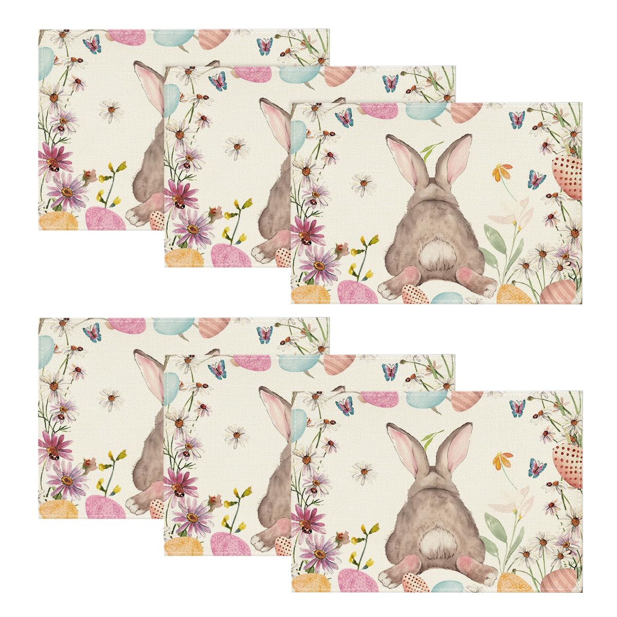 Artoid Mode Watercolor Rabbit Eggs Floral Easter Set of 4 30x45cm-image-e982b1cf-8e16-423c-a8b9-002430904660-54975