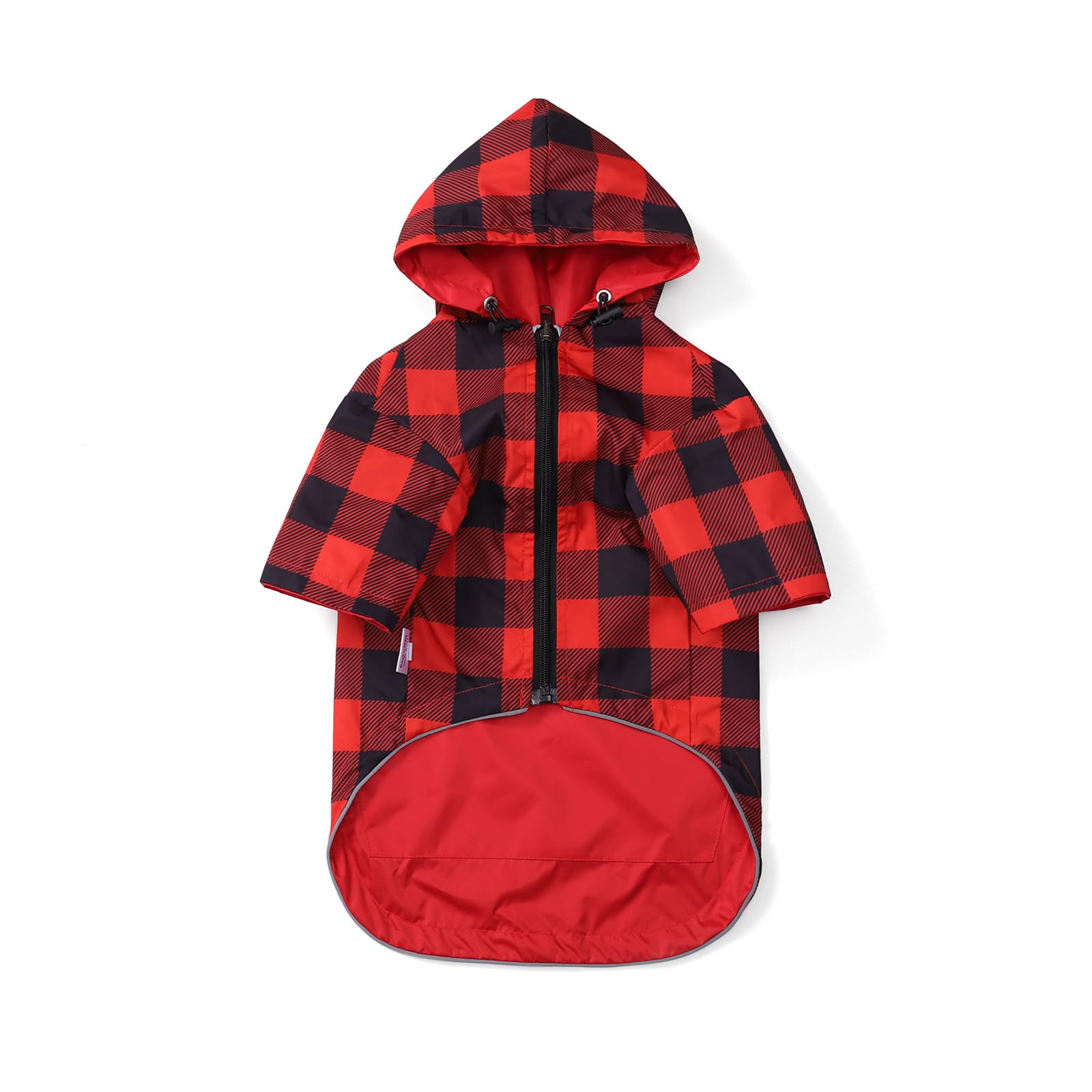 Waterproof Dog Coat with Hood - Red Medium-image-f15474bb-90dc-4e74-8838-1e6bf7220963-107403