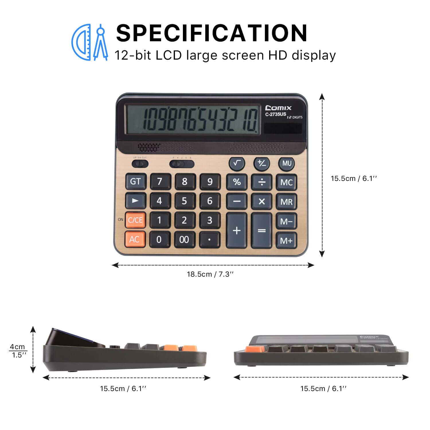 Tofficu 3pcs Basic Calculator Office Calculating Tool Professional Solar Calculator Dual Power Calculator Counting Accessory Kids Calculator Calculato Tofficu 3pcs Basic Solar Calculator Display Solar Power for Boys and Girls  Office and Daily Use Portable Cal : : Office Products