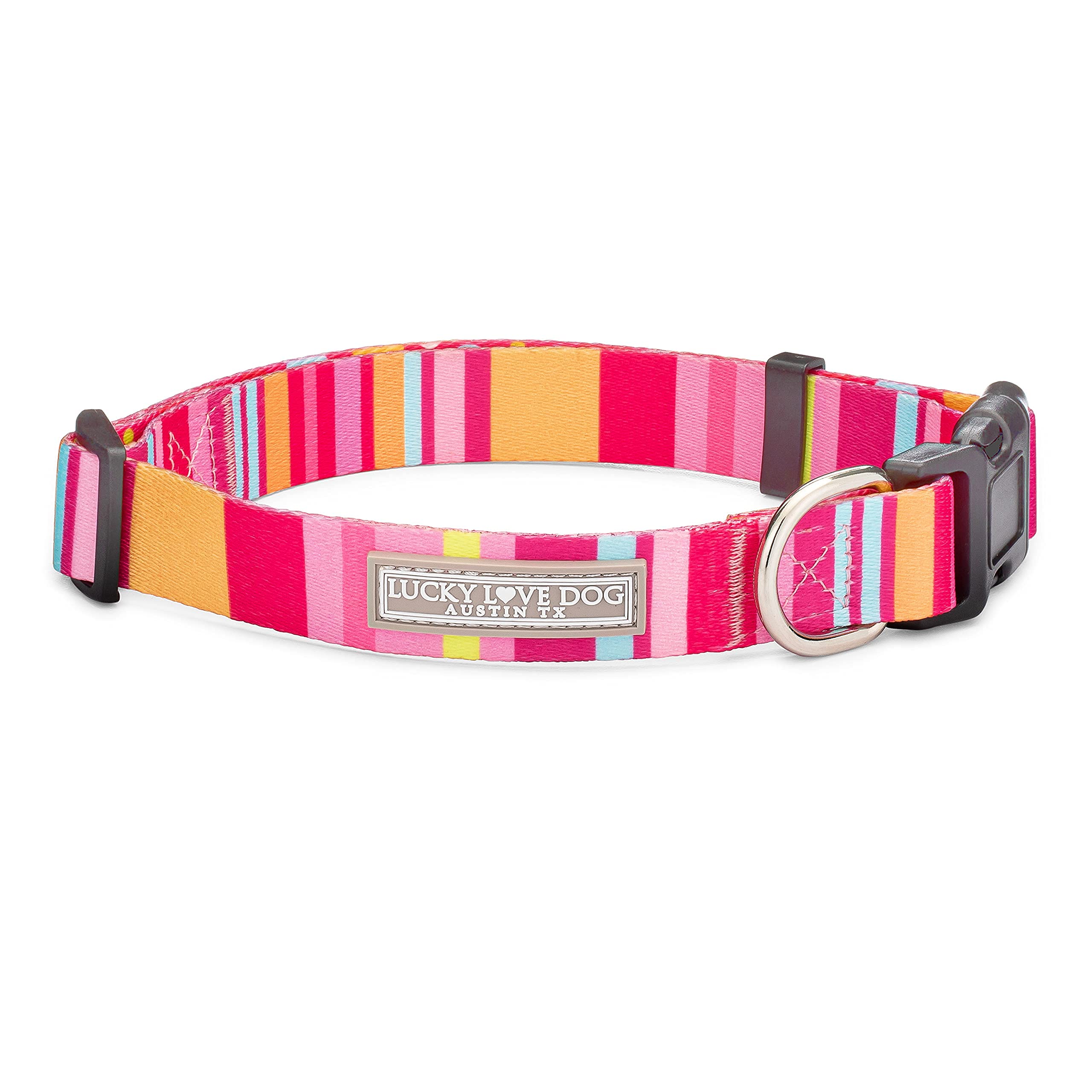 Dog Collar Colourful Stripes - Molly Collar Large-image-358537c4-33da-4087-8410-77ee839ae5b0-110297