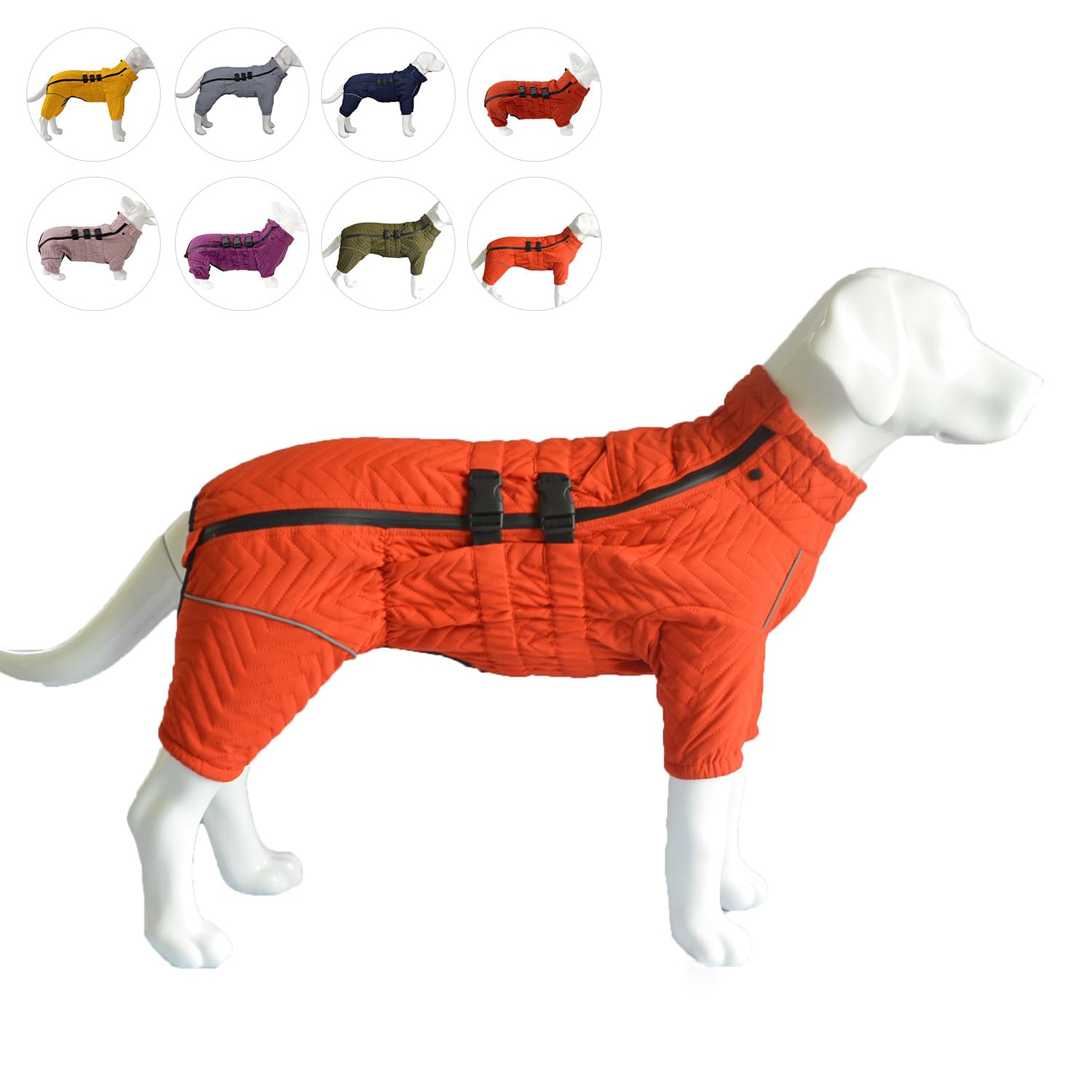 Warm Dog Coat - Orange 3XL-image-df153eda-515e-461b-abd5-e175813e007b-86227