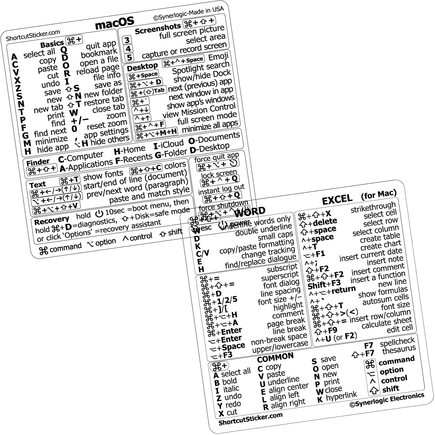 Mac OS Shortcut Stickers Pack of 10 - Clear/Black-image-22cfc49c-d90c-425c-8cee-7db0f5009d71-125393