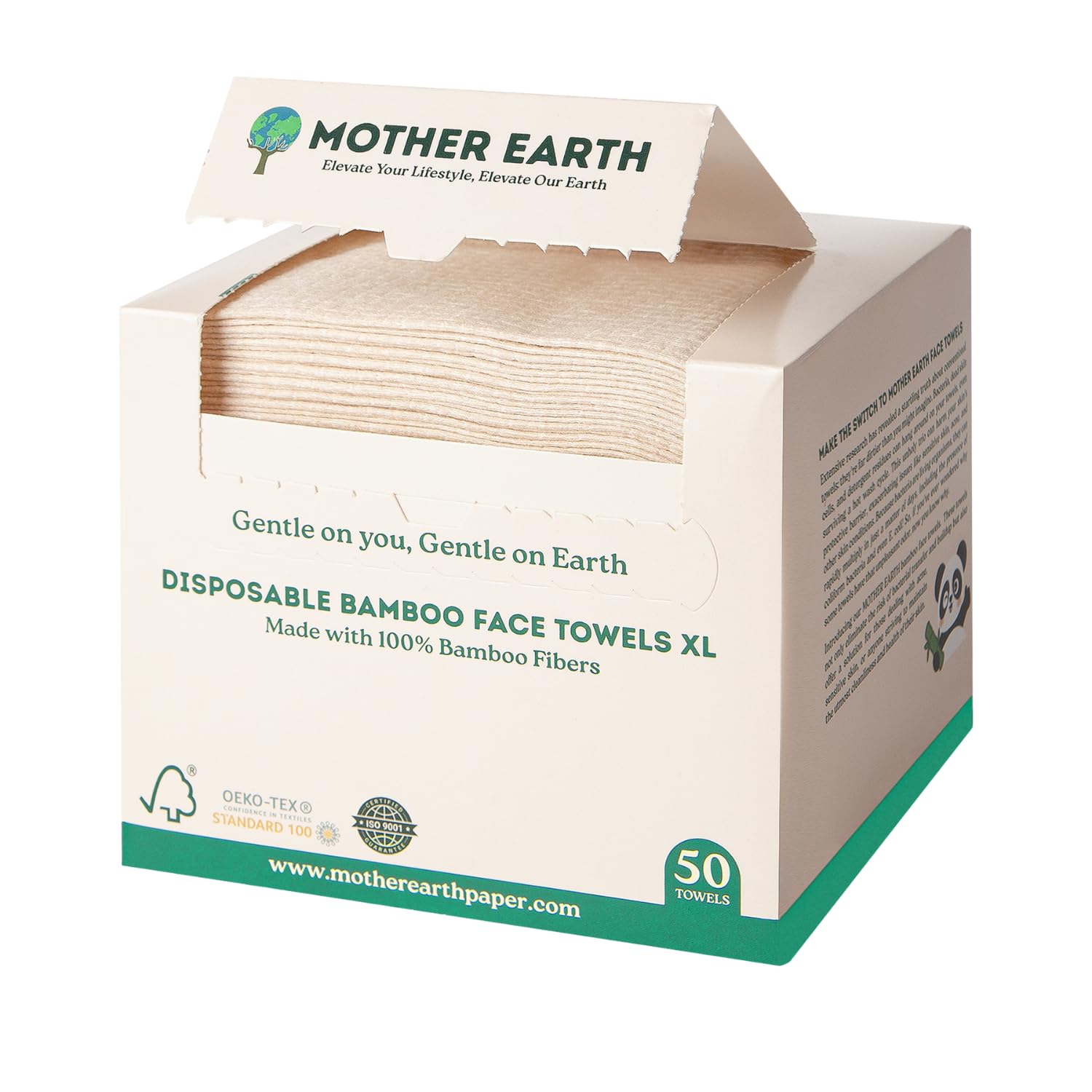 Bamboo Face Towels XL Disposable - Natural 200 Pack-image-991c50eb-d0f8-4879-9ac4-44c7564e33d2-125057