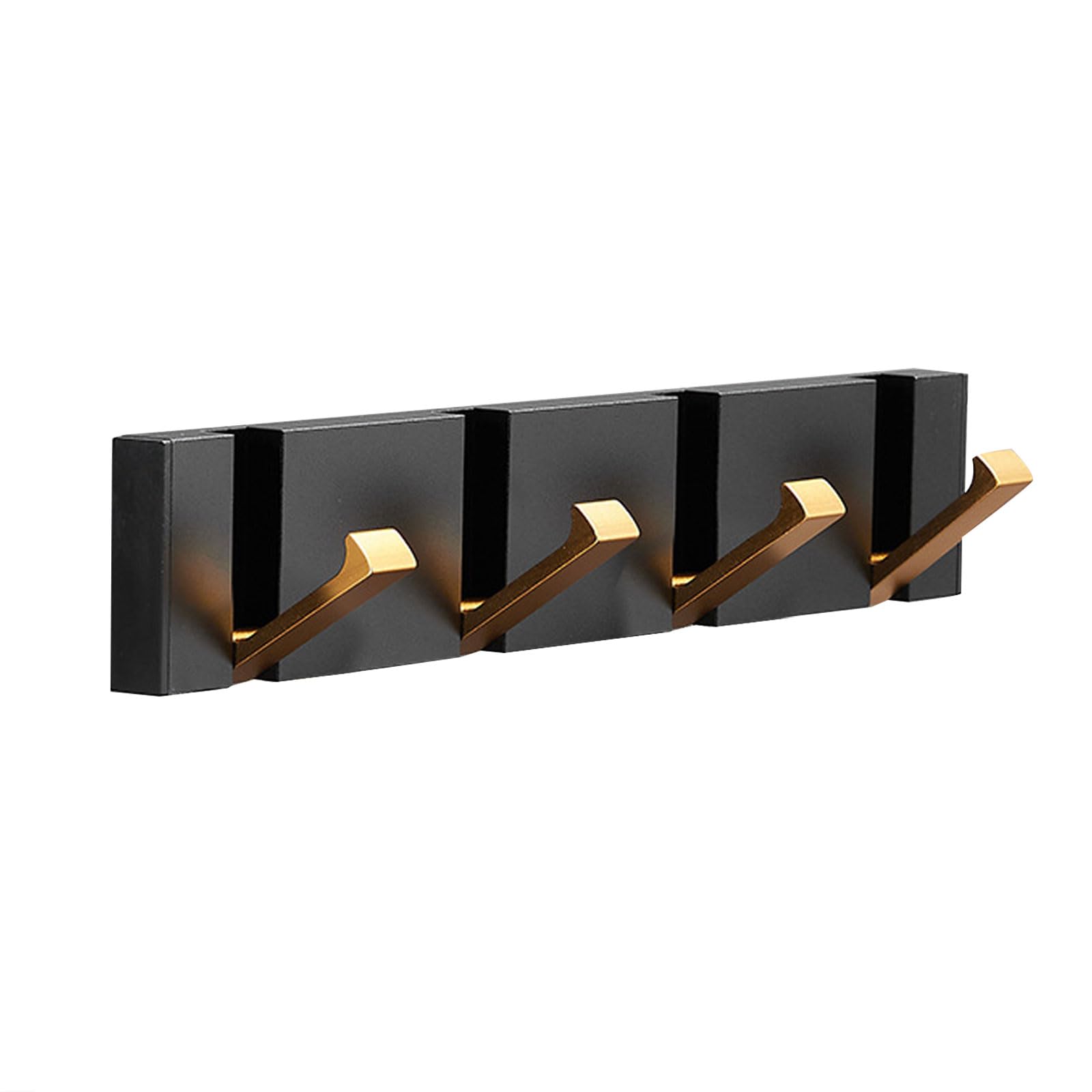 Wall Mounted Coat Rack 4 Hooks - Black Gold T1-image-0b97926a-8a22-4aed-a2f2-13851d249e82-100349