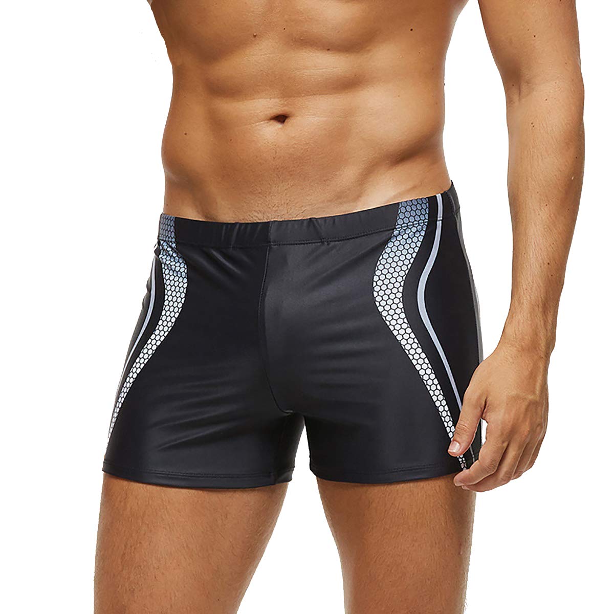 Men's Quick Dry Swim Shorts - Black-a S-image-65f4e13f-91c4-419d-b221-fd66dcea8429-112039