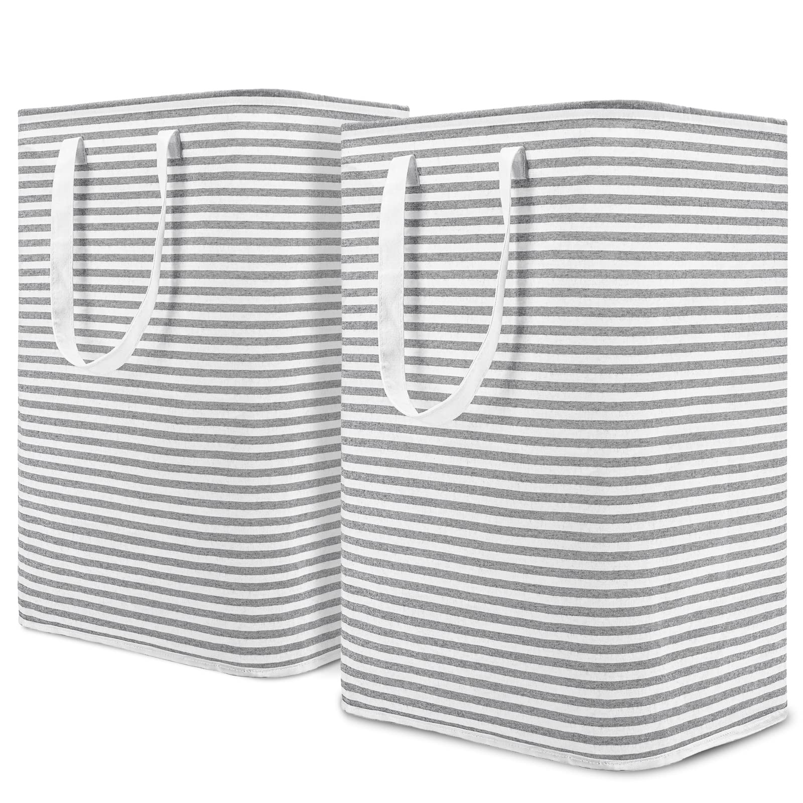 Freestanding Laundry Hampers 80L [3 Pack] - Grey-image-f9705cbd-d53a-47c5-96ef-b196c93ed1ed-90985