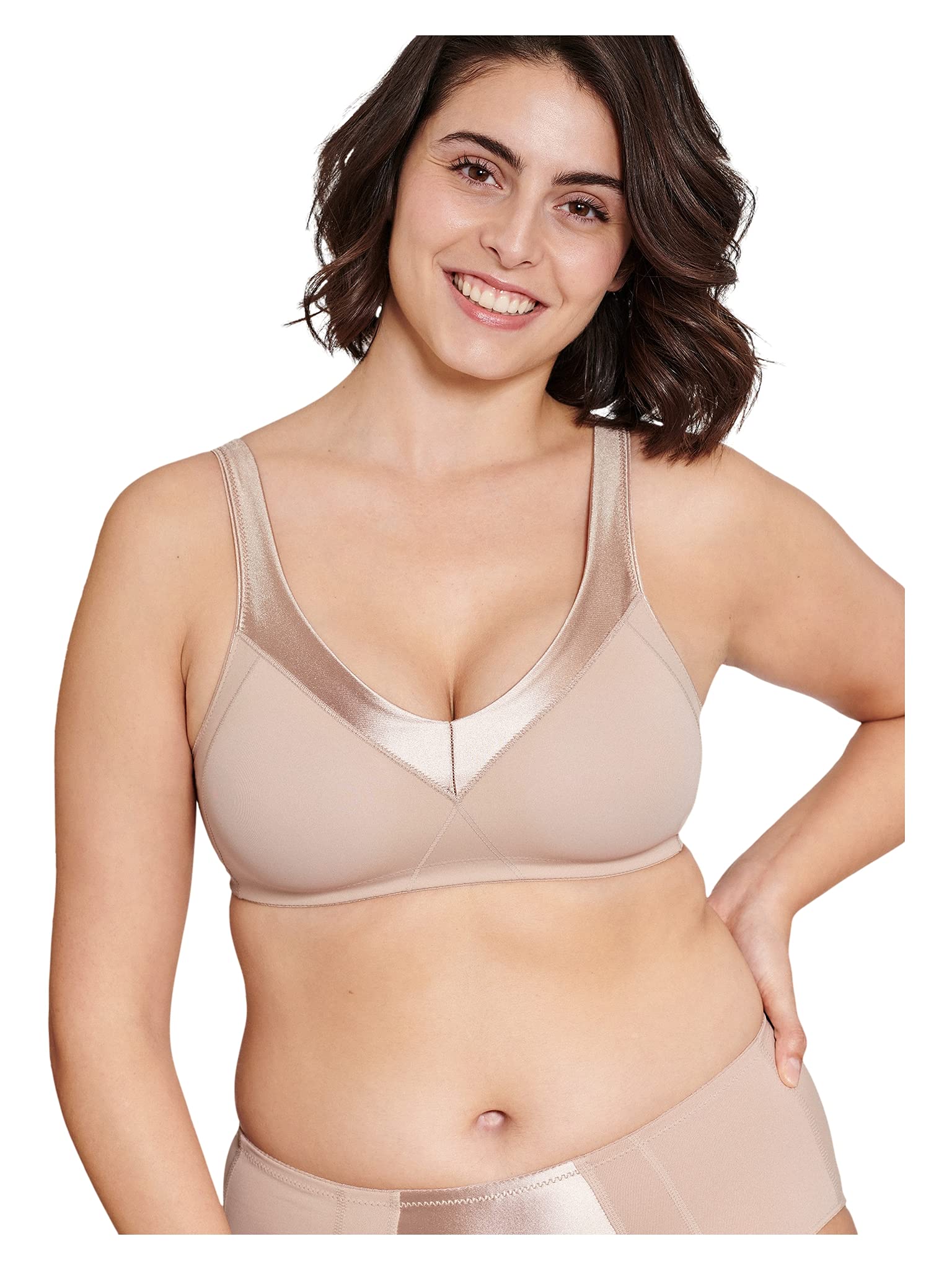 Non-Wired Minimiser Bra Seamless - Light Beige 36B-image-6ab0994f-1a86-409e-bec0-cc846b9621d6-103998