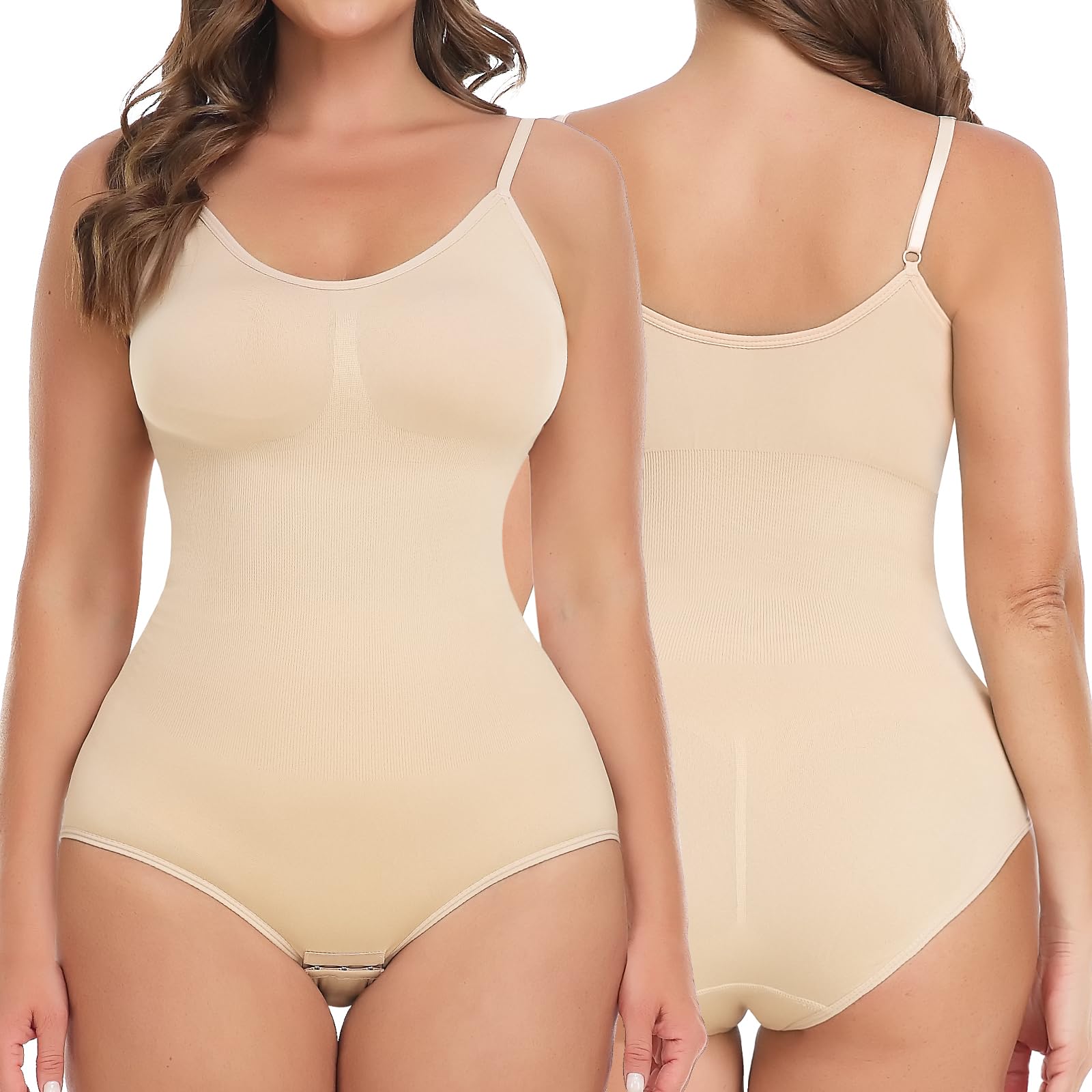 SHAPERIN Shapewear Bodysuits Women Tummy Control Seamless Black 2XL-image-bfbe18fb-c7f5-4781-8c6d-d491be5938b7-53883