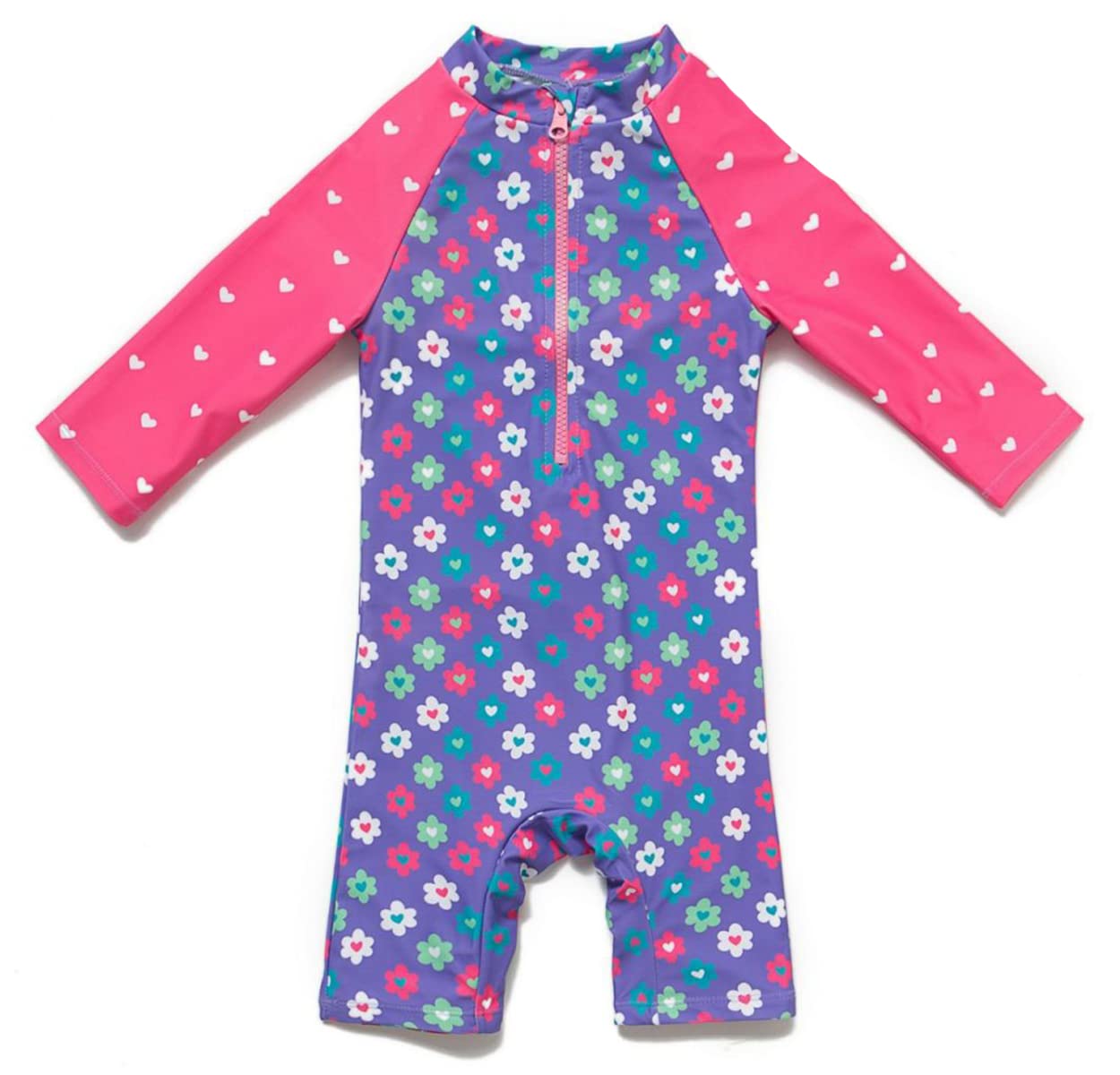 Girls UPF 50+ Swimsuit - Purple 12-18 Months-image-c27a2ec3-5d9d-47f1-9017-92c23e803f39-83119
