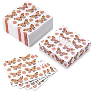 50Pcs Boho Butterfly Napkins - 16.5x16.5cm/33x33cm-image-c1f06661-aa2d-4549-8817-a7d865d36875-67923
