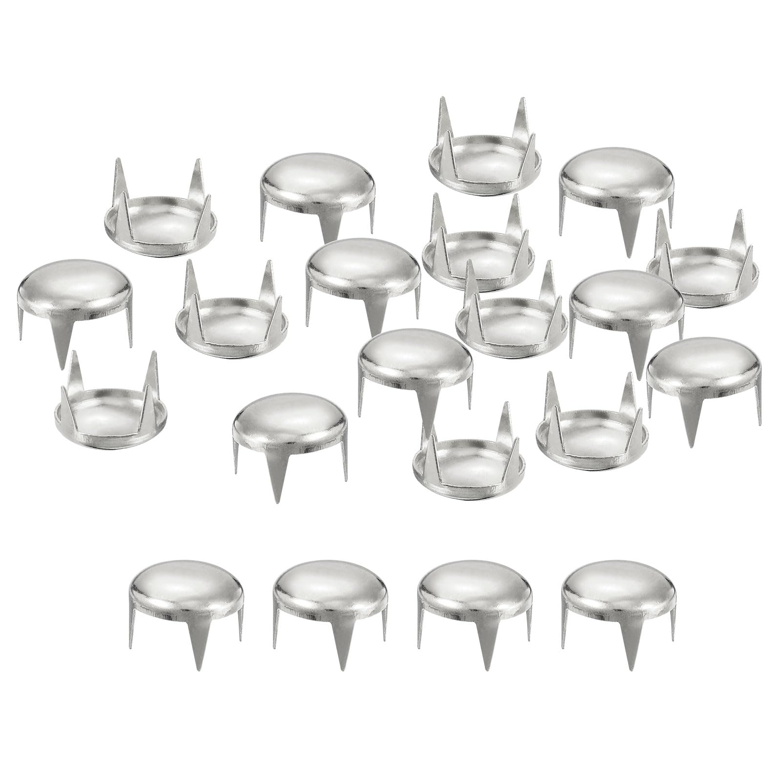 200Pcs 10mm Silver Round Dome Studs for DIY Leather Craft - Easy to Use Metal Claw Beads for Clothes, Bags & Accessories-image-f5b75b82-d404-4c06-b11c-32ad6b4a37d3-69606