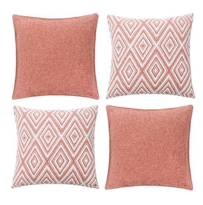 UKHP Linen Cushion Covers Coral Cushion 45x45cm, 4, 18x18 Inches-image-148c7f1c-16f5-4502-bfff-d42380d89c84-52777