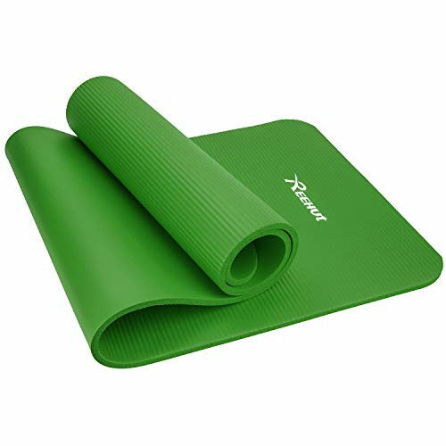 REEHUT - Esterillas de yoga extragruesas de caucho de nitrilo de alta densidad de 12 mm con correa de transporte, colchoneta multiusos para ejercicio, fitnes, pilates y entrenamiento, color morado REEHUT - Esterillas de yoga extragruesas de caucho de nitrilo de alta densidad de 12 mm con correa de transporte, colchoneta multiusos para ejercicio, fitnes, pilates y entrenamiento, color morado