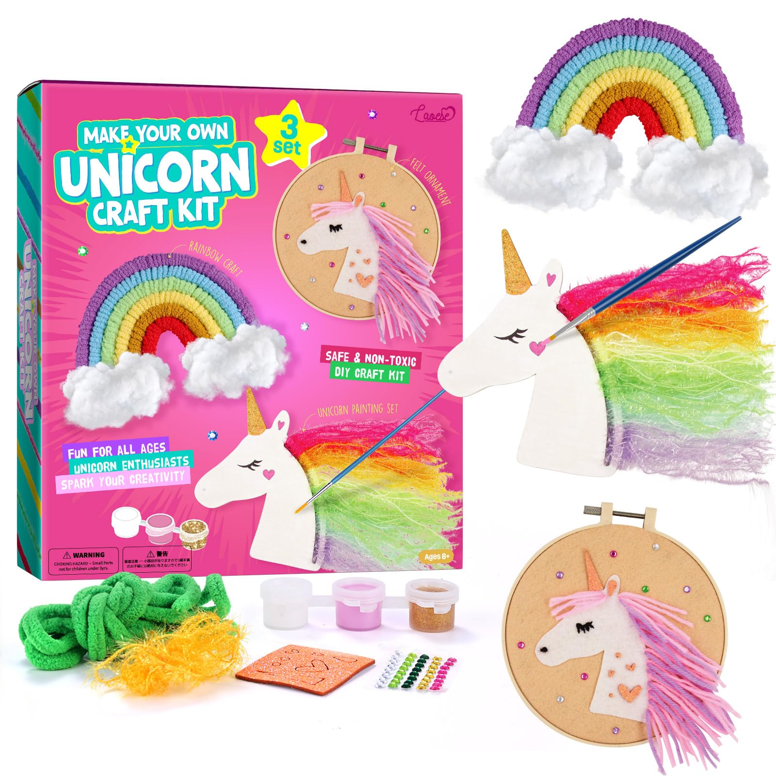 Unicorn Craft Kit for Girls Ages 6-12 - DIY Arts & Crafts Birthday Gift-image-d4f83c18-9557-48fc-bffa-8457cb24e153-60017