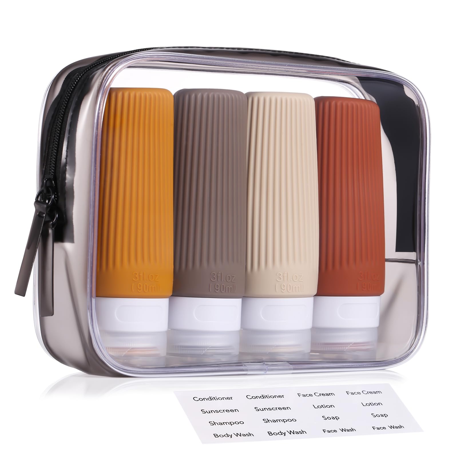 TSA Approved 90ml Silicone Travel Bottles Set-image-2d209422-b975-42e5-9fe6-4292629b501f-56109
