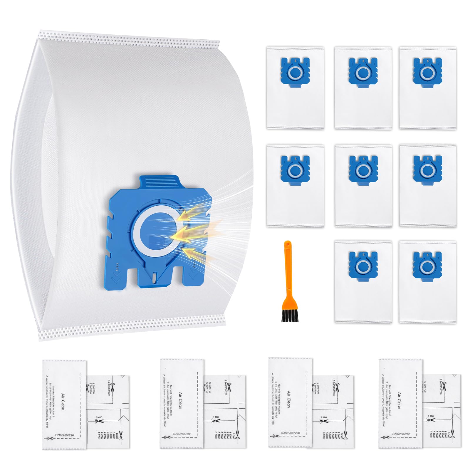 AirClean 3D GN Vacuum Bags - 8 Pack with Filters-image-ca2099cd-f3c4-42a0-9a6e-b16c83c64bb4-87342
