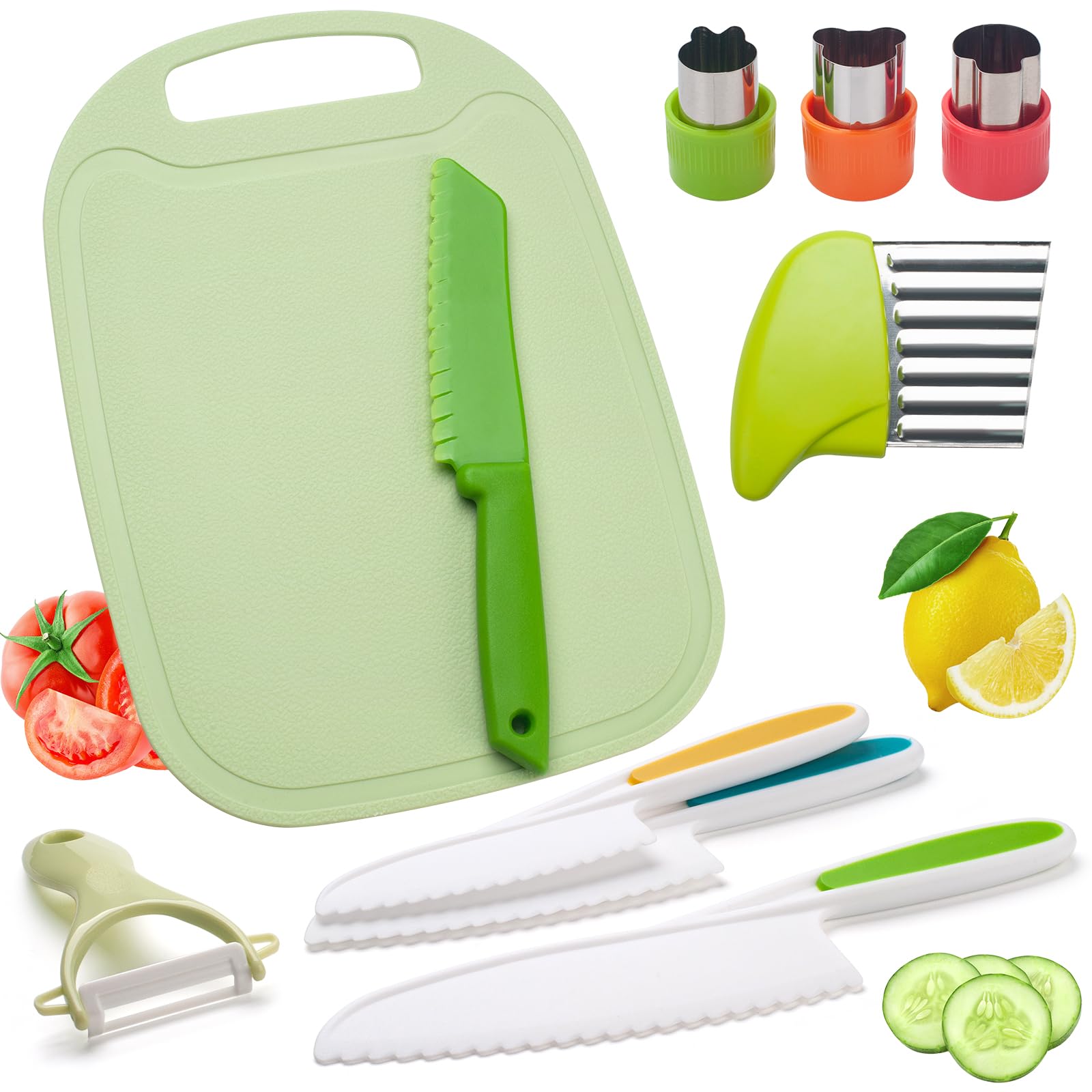 10-Piece Kids Kitchen Knife Set with Cutting Board & Peeler - Safe Cooking Tools for Children-image-1838ffc5-7495-40df-a880-fb853409bc8e-54819