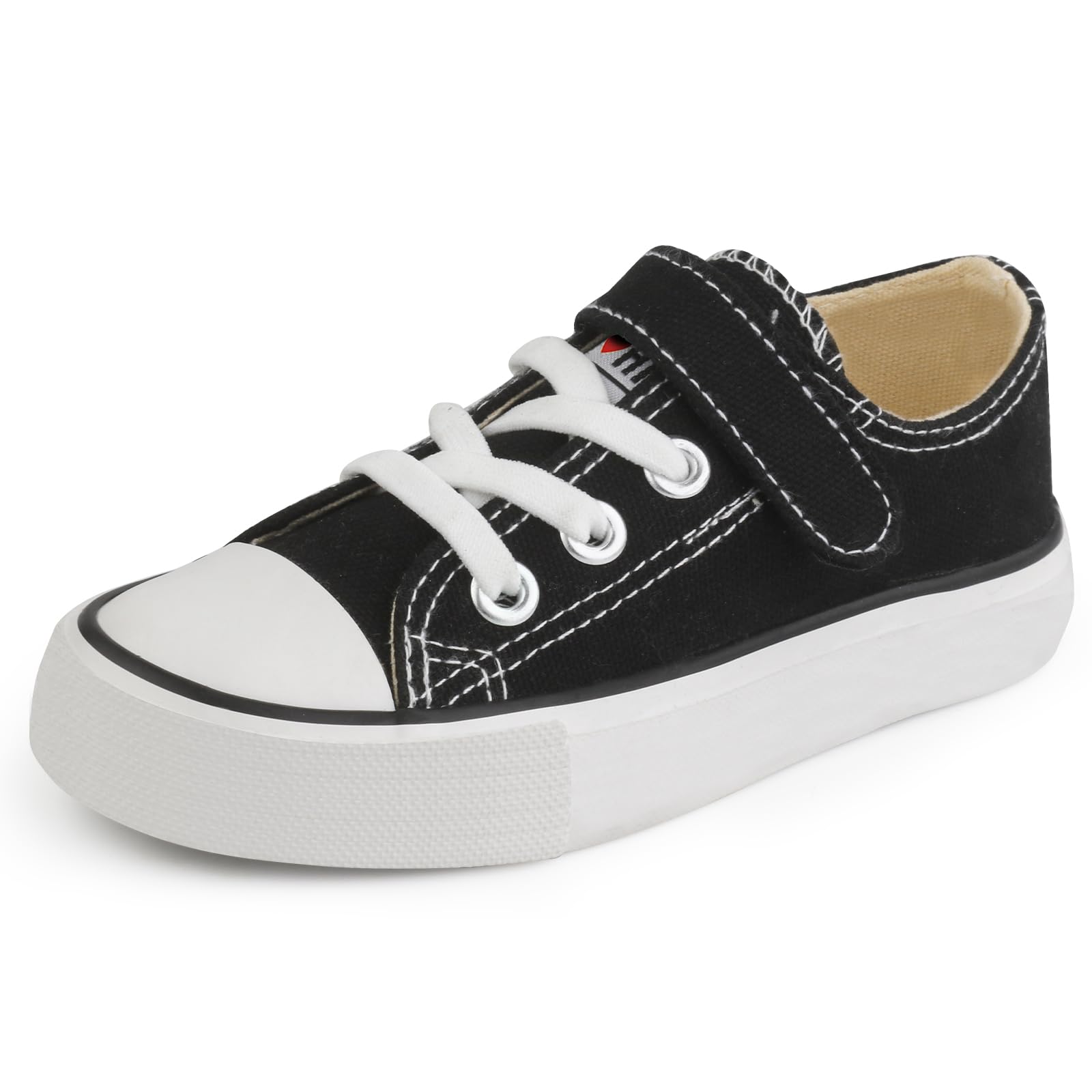 Kids Slip-On Canvas Trainers - Black 9 UK Child-image-cd72c979-19a2-4691-ba2b-7c08f4961ed0-108527