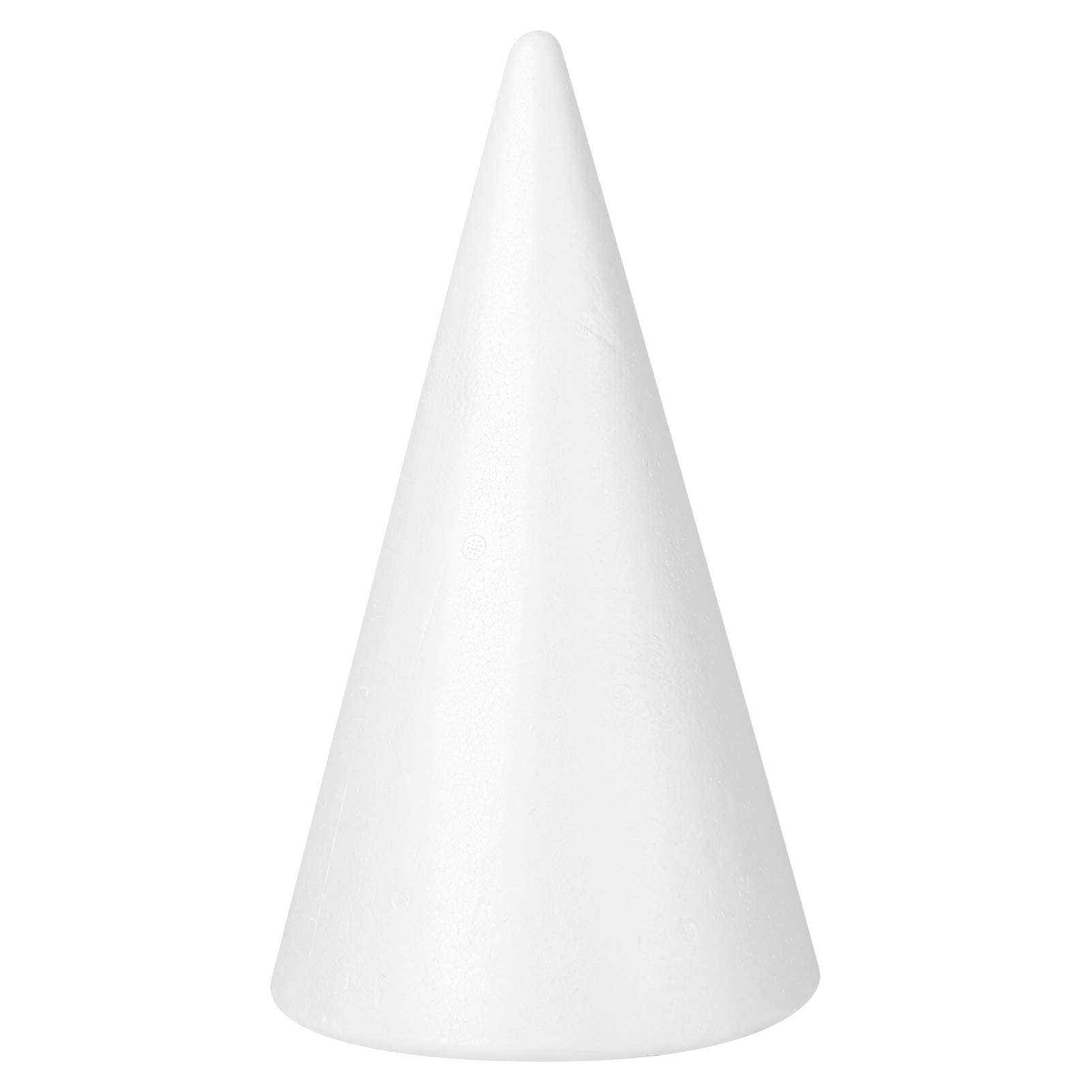DIY Christmas Foam Cone Decorations - White Cone Shapes for Festive Crafts & Table Centrepieces (34.5x19.5cm)-image-cae1e7be-5dba-4f90-bdd7-4456865fd5cf-70706