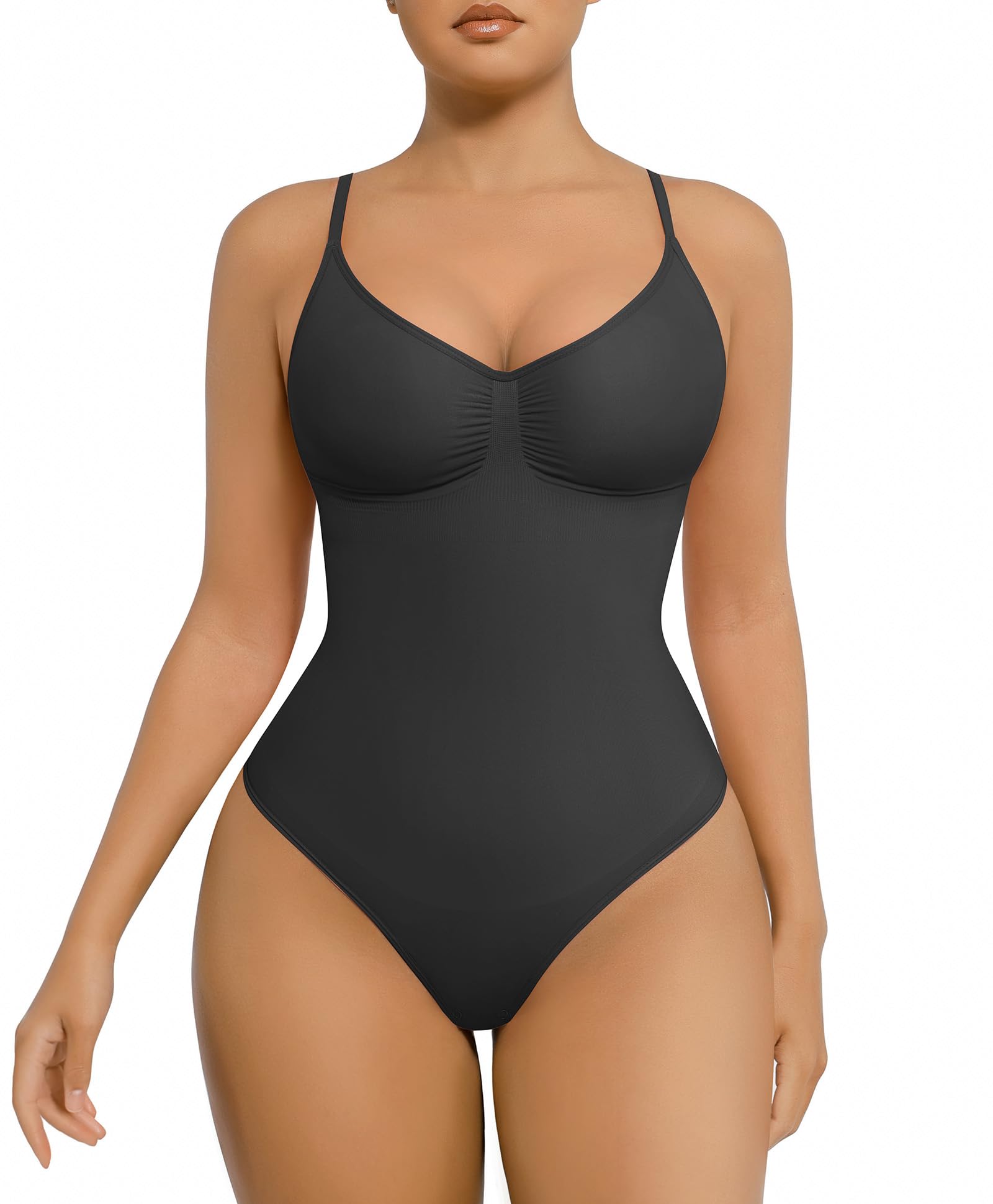 Women's Seamless Shapewear Bodysuit - Black XS-S