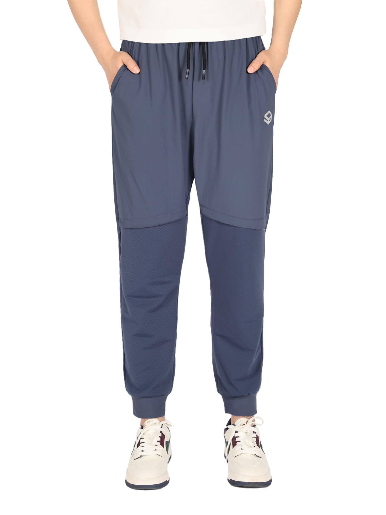 Boys Joggers Tracksuit Bottoms, Cool Blue Teen Jogging Pants, Loose Fit, Age 13-14 Years-image-97e82f03-5b8c-4a53-8eef-7b65ae234938-66101