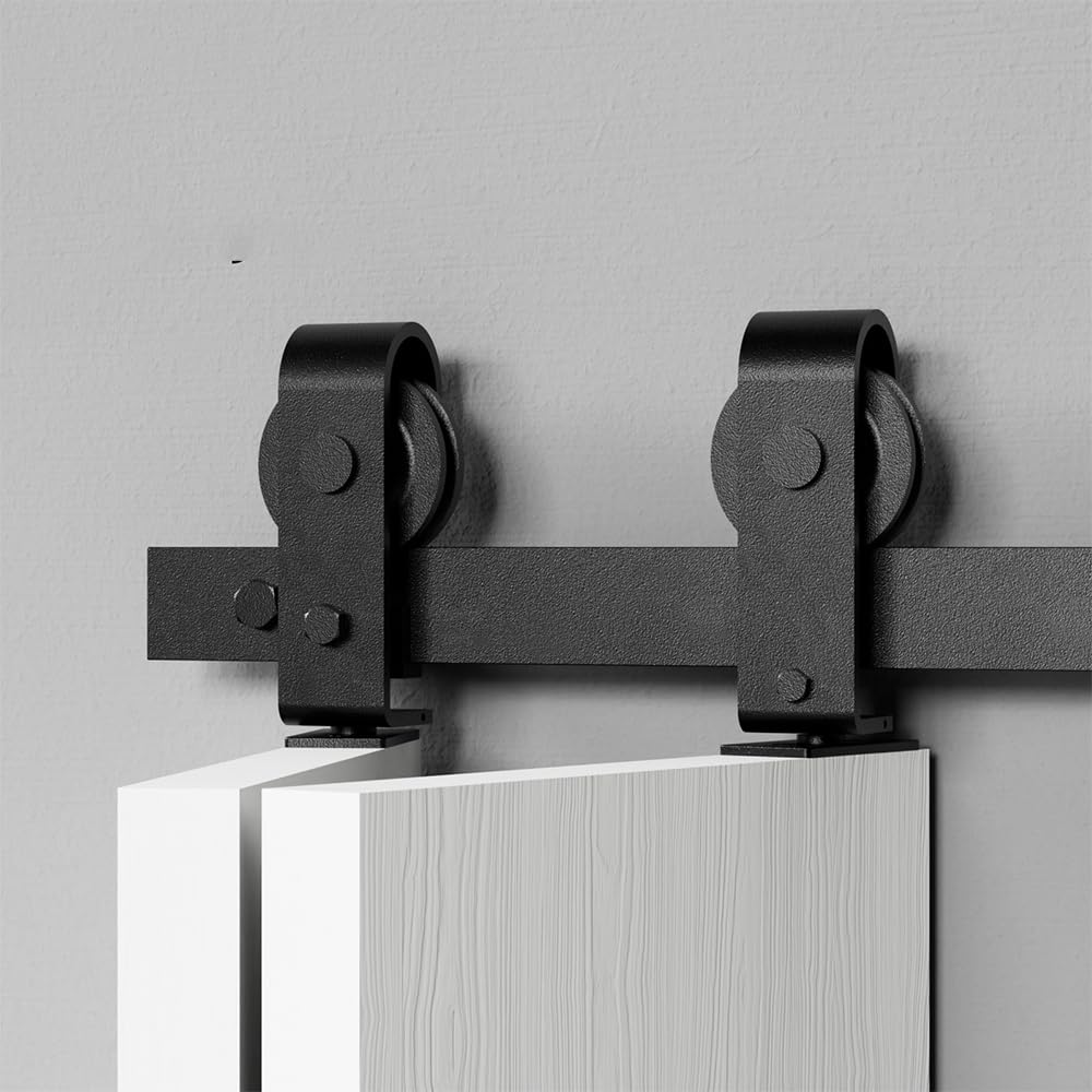 4FT Bi-Folding Sliding Barn Door Hardware Kit, Durable & Easy Install, for Double Closet Doors-image-b260c69c-69d4-475d-b4bf-eba237617faa-76899