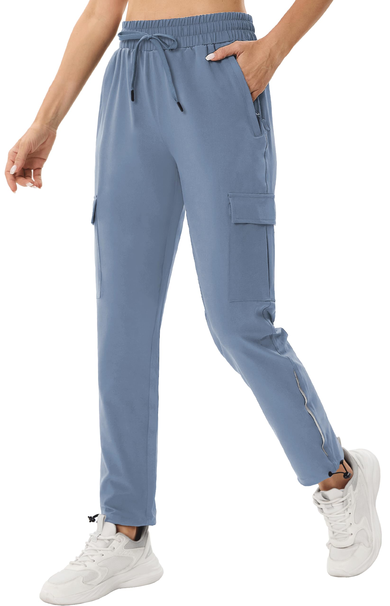 Women's Cargo Joggers Quick Dry - Blue XS-image-cf64e2c6-4f36-42b7-b640-43f3c9084b3b-118078