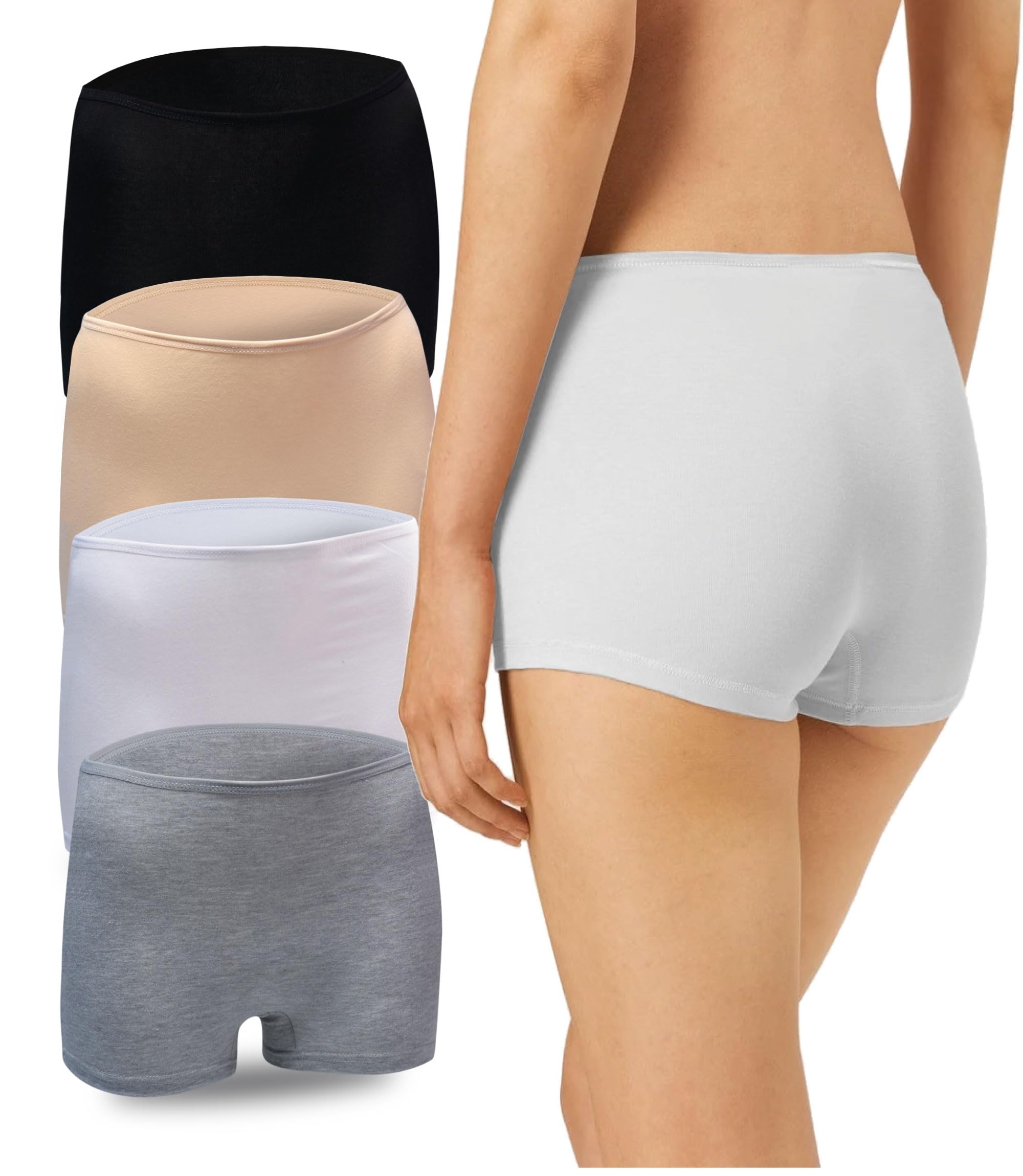 Women's Shorts LadyMelex Boxer (S-M-L-XL) Boxer 4 (Black, White,-image-f166810f-2e06-4925-933f-ca9ad01b497e-61253