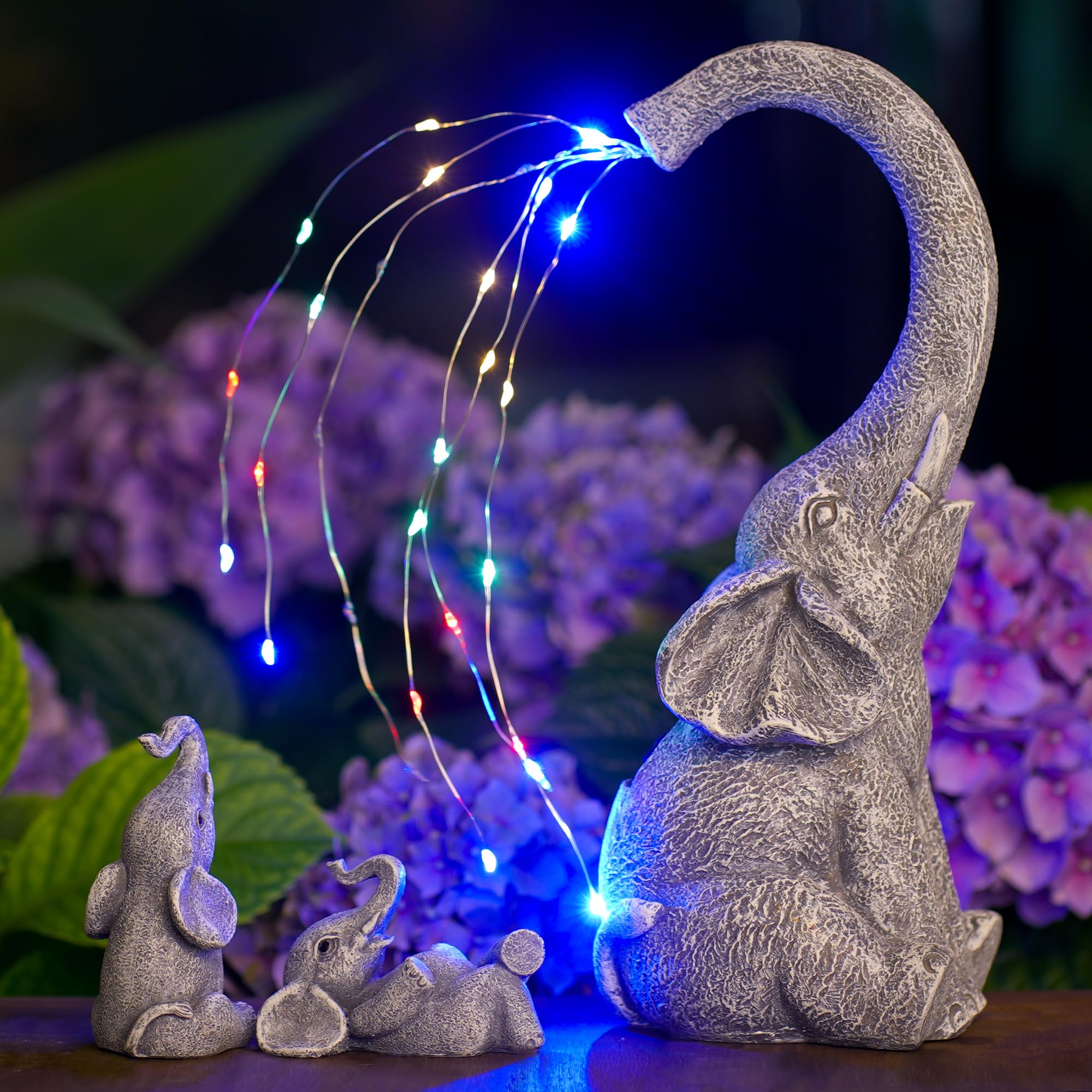 Elephant Solar Garden Ornament - Two Baby Elephants-image-fce98261-2f65-49e5-8425-7aaf388d28c8-104409