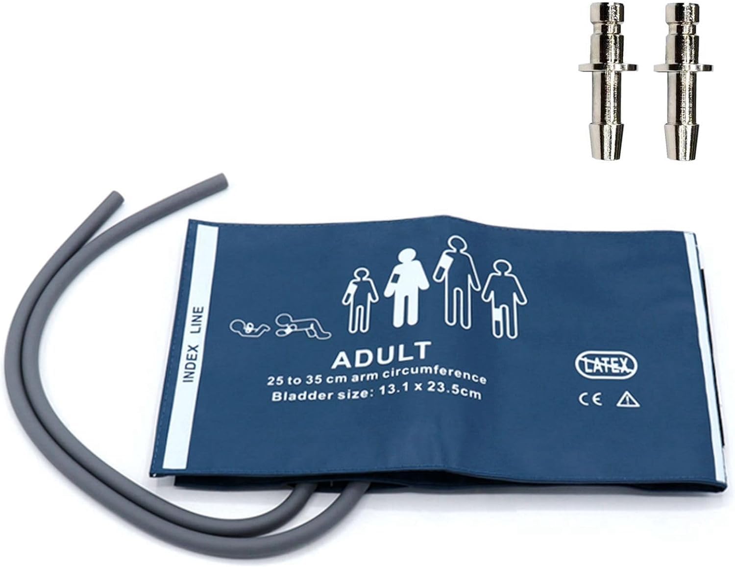 Reusable NIBP Cuff BP12 Connector - PU Blue Adult-image-dd44da30-b7cc-4894-9d3d-b24ab270583f-110231