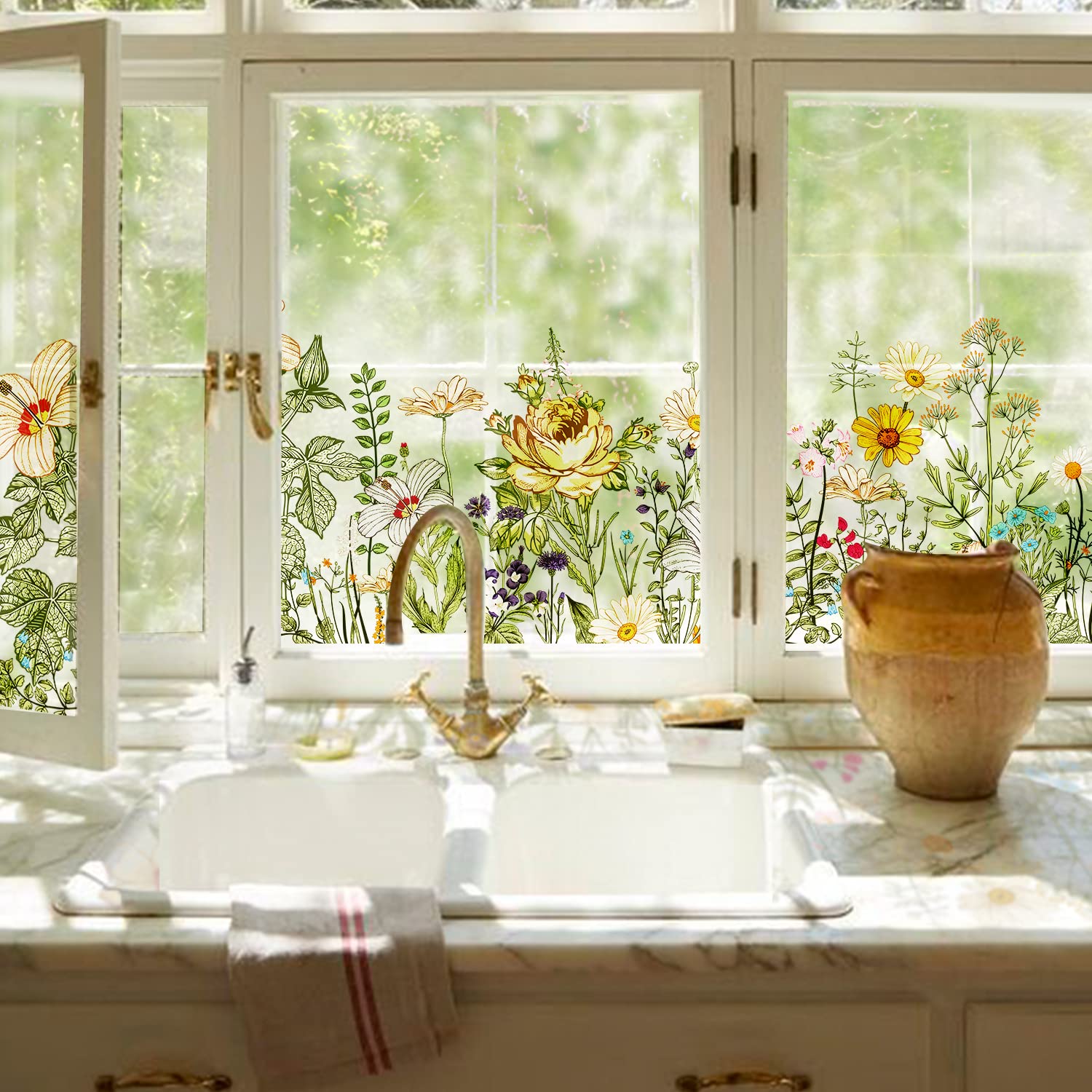 Green Leaves Window Decals - Green Leaves in Spring 43x115cm-image-d1a00d90-8089-4f42-a428-e80f06d164f3-121508