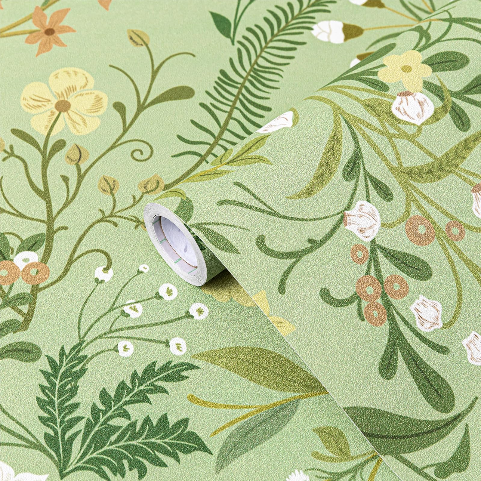 Fantasnight Self Adhesive Wallpaper Floral Peel 44 x 300 cm, Black,-image-e669d589-6dda-4483-8182-f02d76753bf2-54907