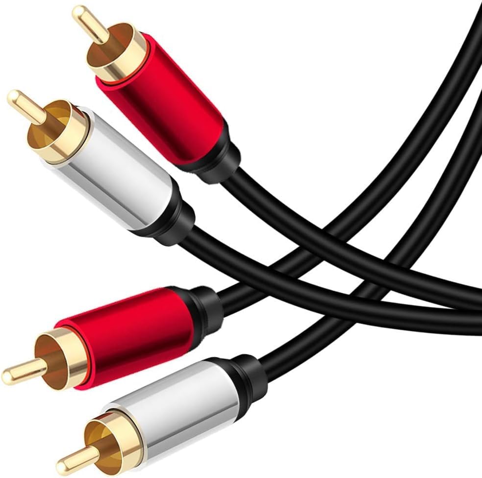 2RCA Stereo Audio Cable Gold-Plated - Black 15m/50ft-image-ead62687-f3a1-42da-9656-3d1f028eb00b-110372