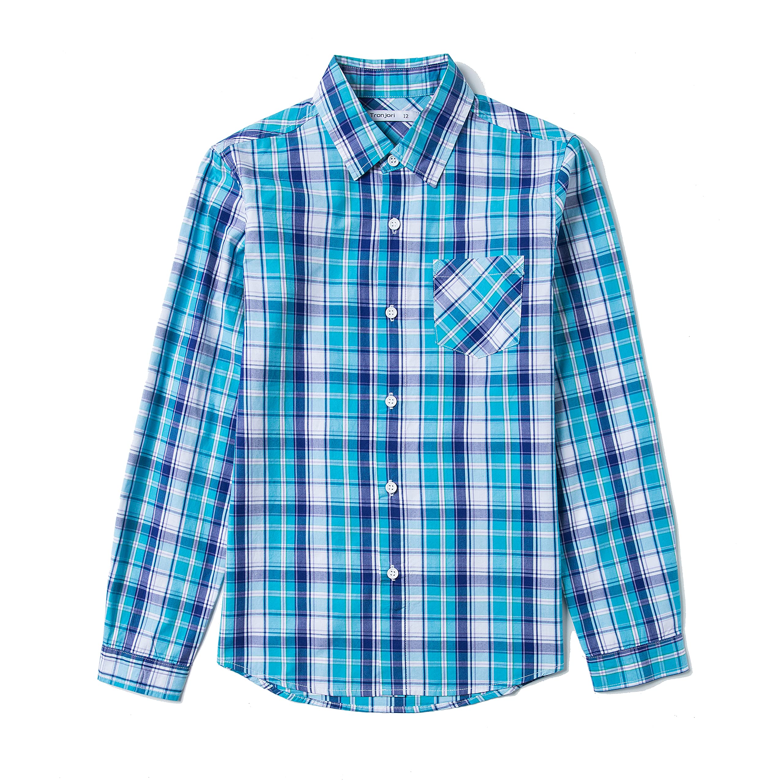 Boy's Long Sleeve Shirt - Cobalt Navy 6 Years-image-72a8cf6c-1fef-4ee0-acb5-d23799aa0183-108695