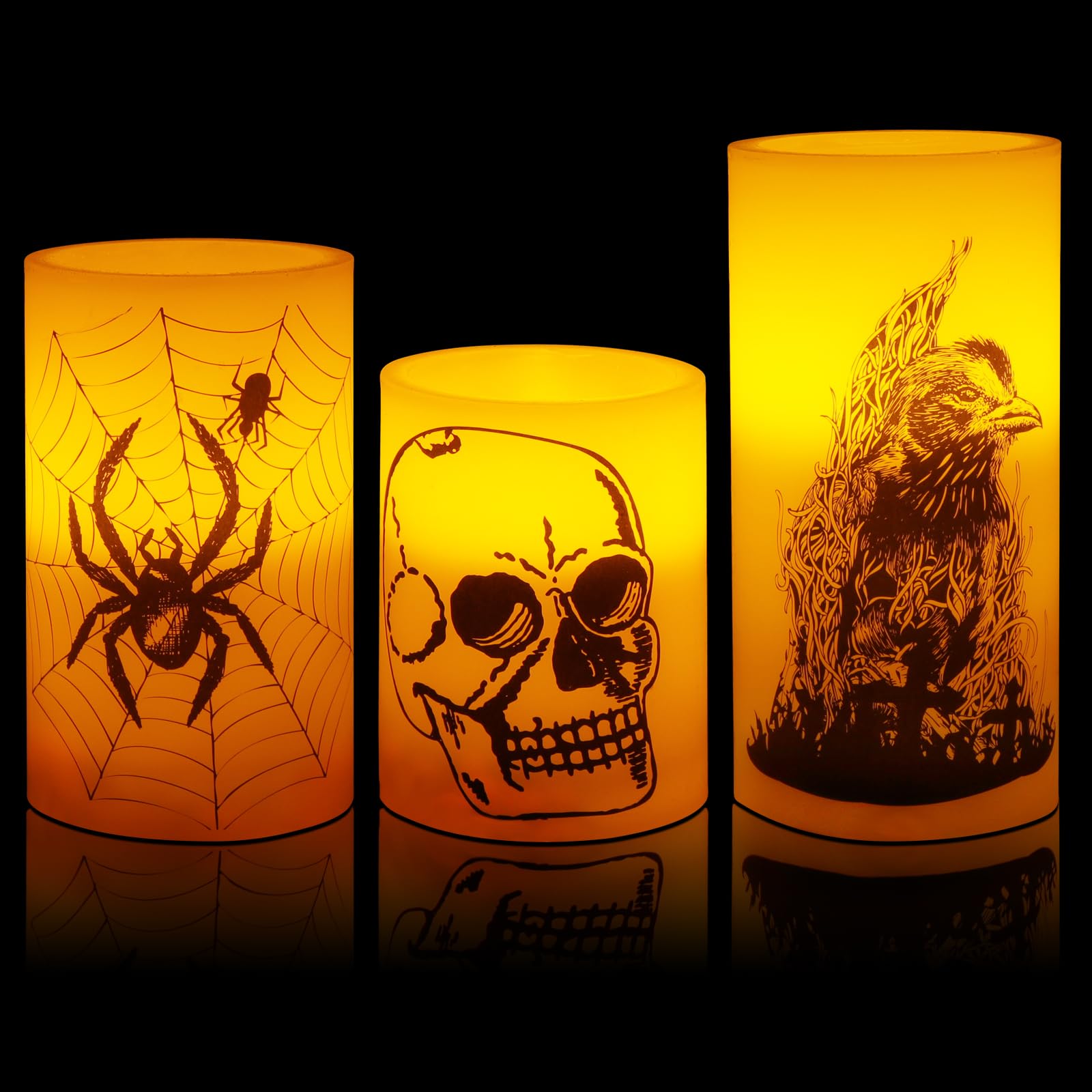 Hysagtek PCS LED Fake Pillar Real Candles - Battery Operated, 3 Wax-image-444a654d-ec41-4a91-8f38-d0ecae9e086e-54370
