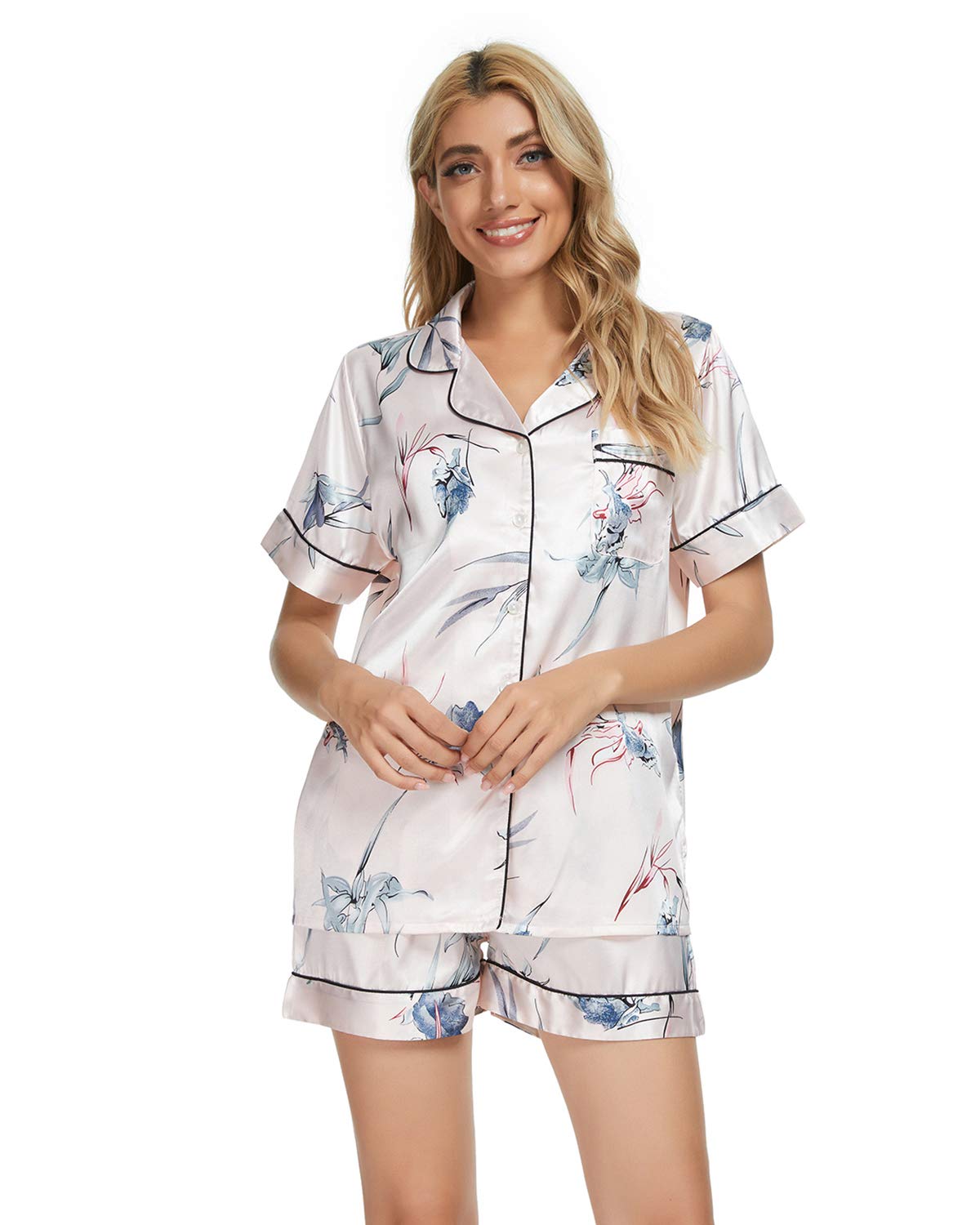 Ladies Satin Pyjama Set - Light Pink M-image-acff8847-94f9-42f4-8e41-01c0723a300e-111941