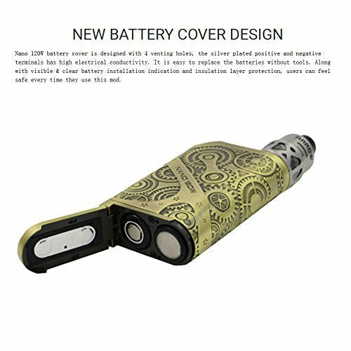 Teslacig Nano 120W Vapour E Cigarette Vape Mod Box Kit KA/TC/TCR Mode No