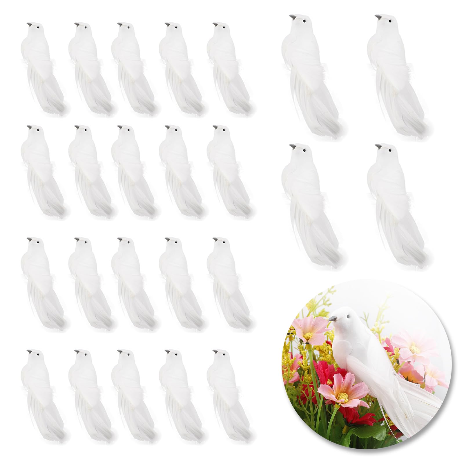 SLDHFE Turtle Doves Christmas Tree 24PCS 13.5 x 5cm White White-image-cae027ba-f591-4660-8f0f-3383ba39b1bd-40139
