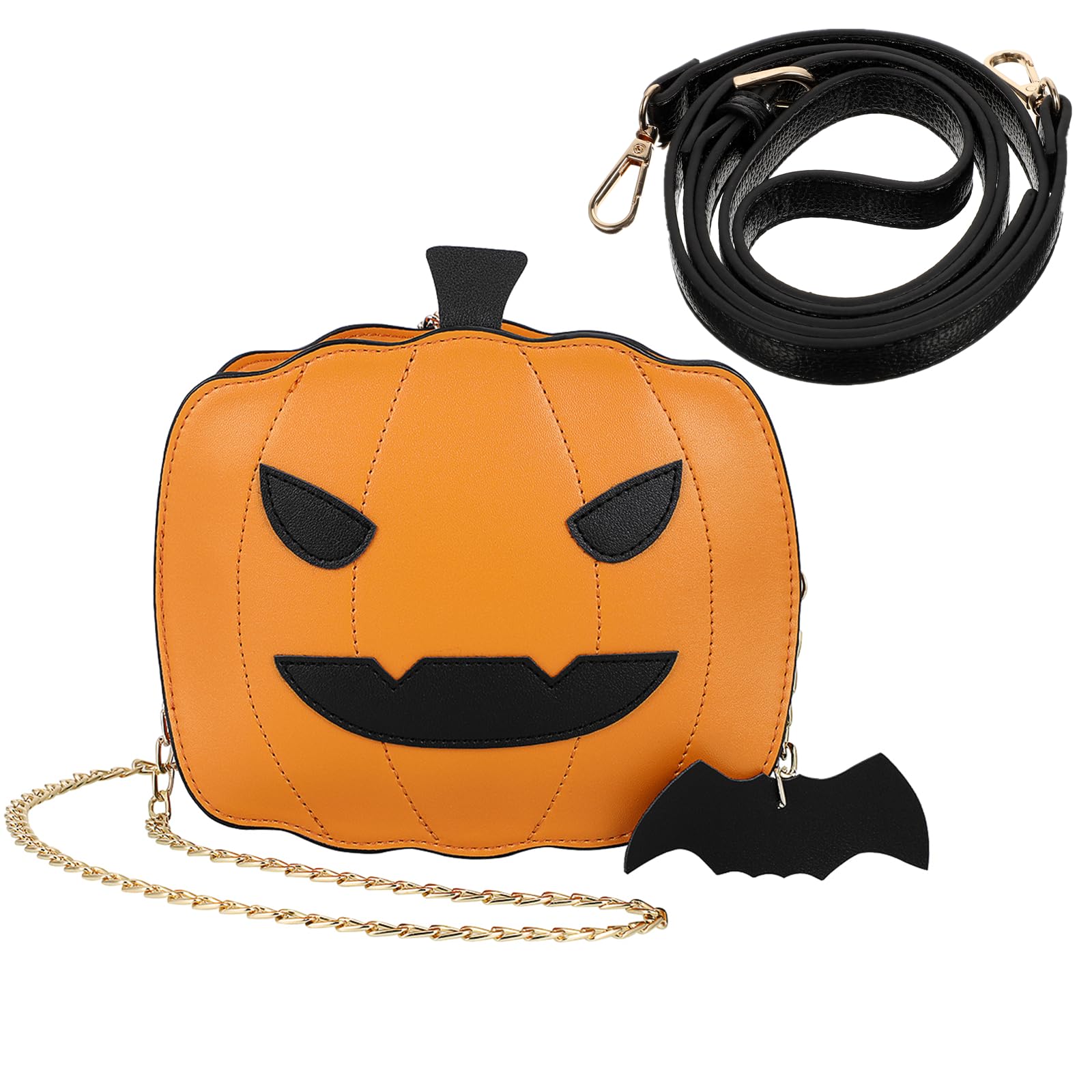 Pumpkin Handbag PU Leather - Black Brown Size 2-image-088810c4-0ddd-489d-ac31-f72fd0e0e694-120942