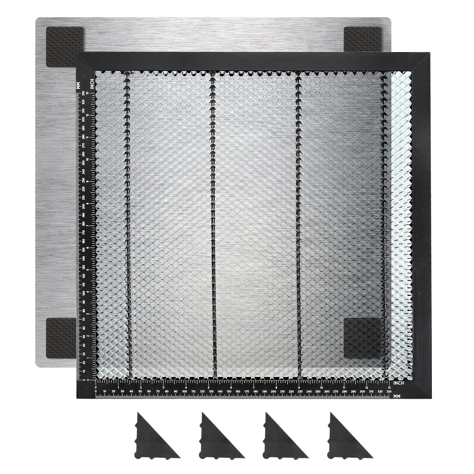 Honeycomb Laser Cutting Bed - Black 400x400x22mm-image-b2dbc986-efd0-44bb-a2bc-d670e951024a-121722