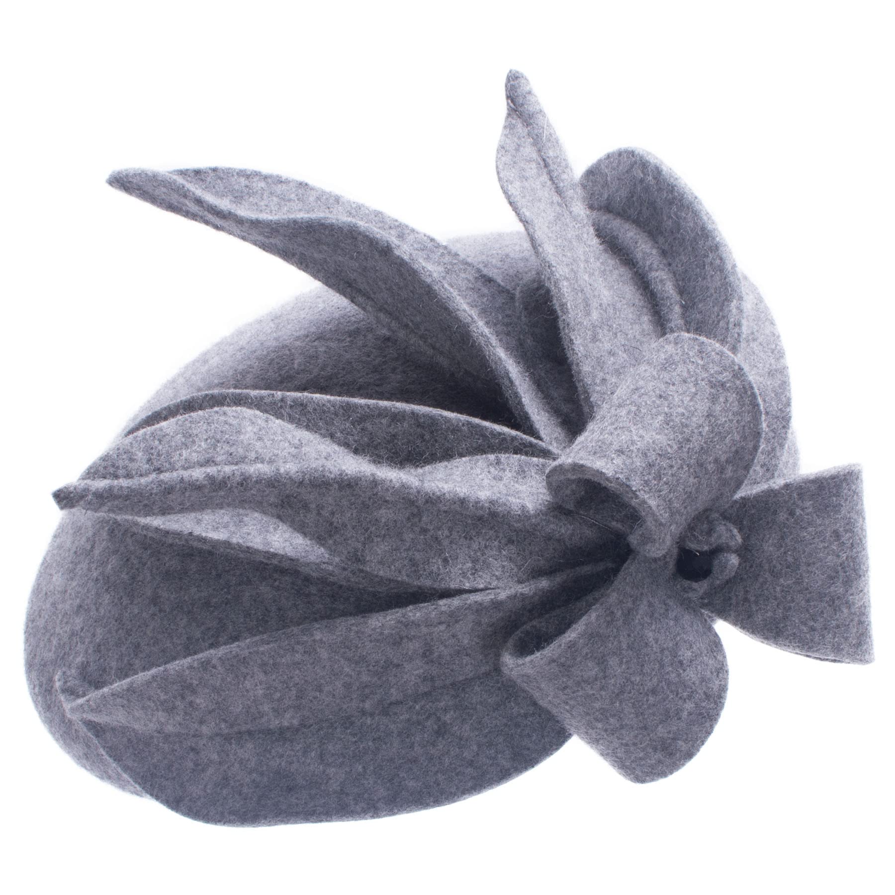 Women's Wool Fascinator Hat - Grey One Size-image-4b63ee9c-0550-434b-a470-cdbdd2a2e311-111335