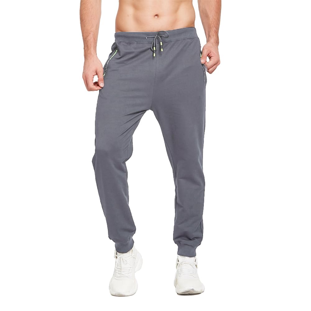 ZOXOZ Mens Joggers Tracksuit Bottoms Men With Zipped Pockets