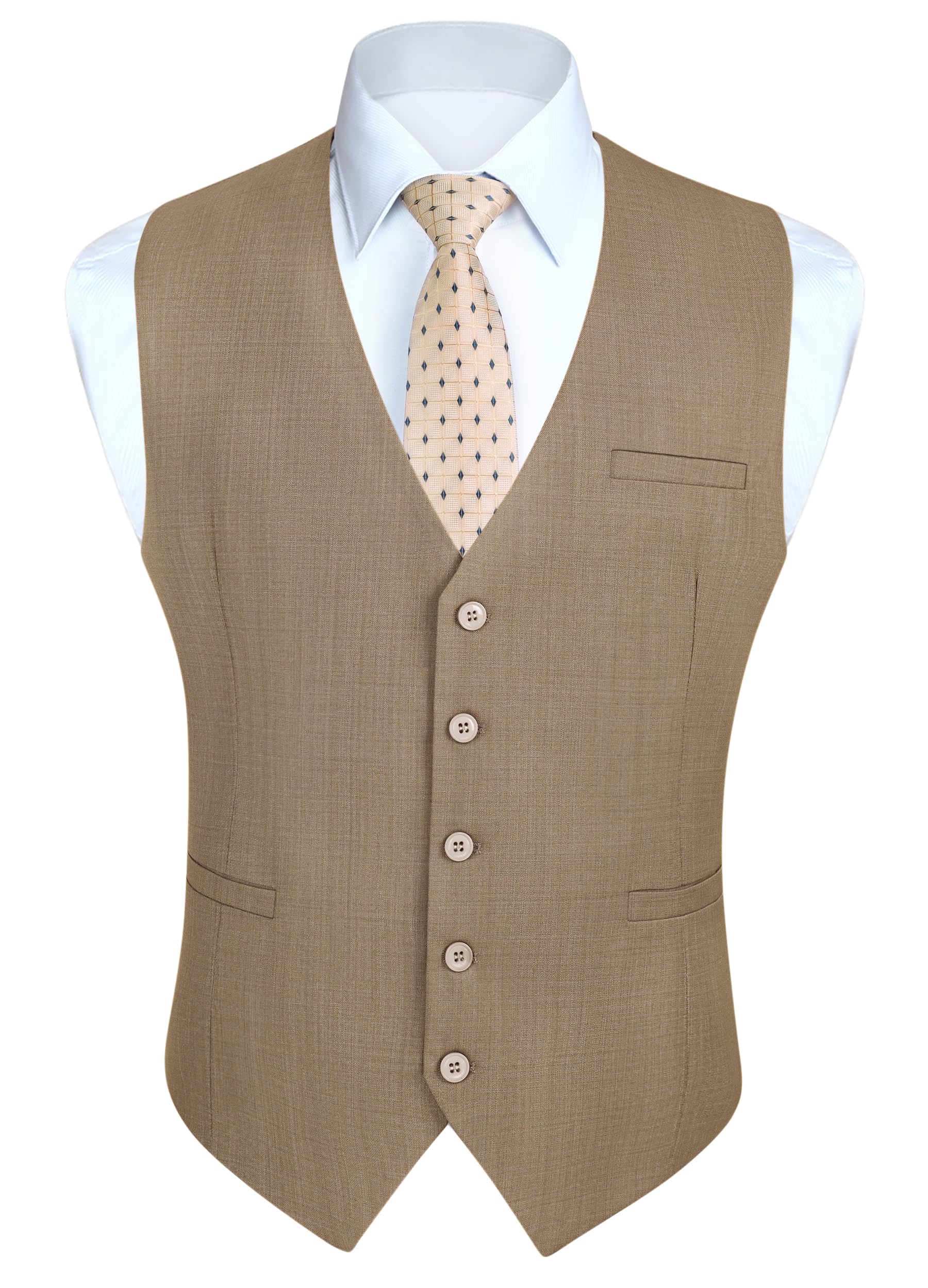 Men's Formal Waistcoat - Brown XS-image-8f811a81-e6c4-4402-b866-6022886eec73-103354