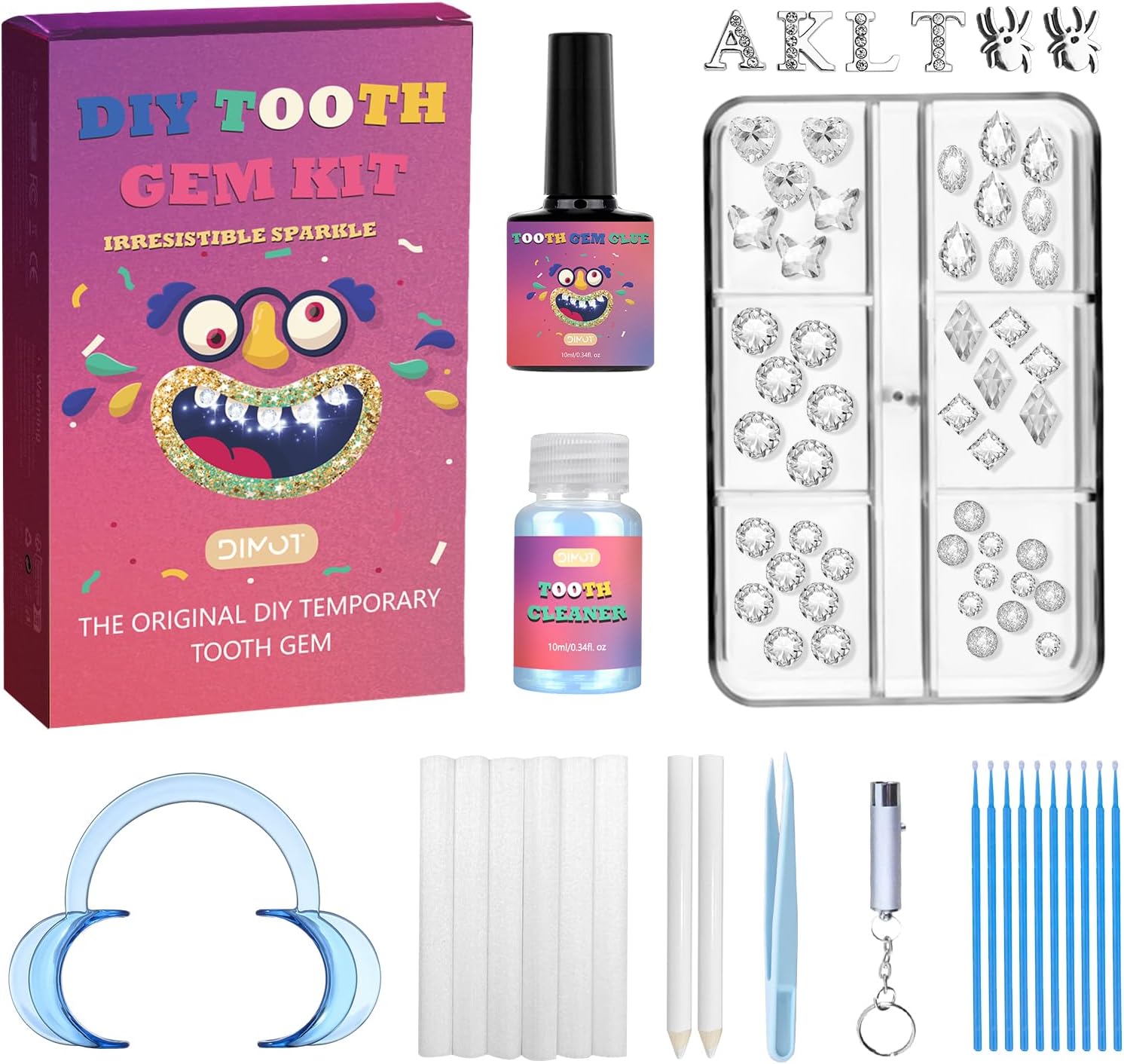 Tseriact DIY Tooth Gem Kit with 125 Sparkling Crystals-image-910fd408-0531-4e8b-9555-91bdec28c41c-63853