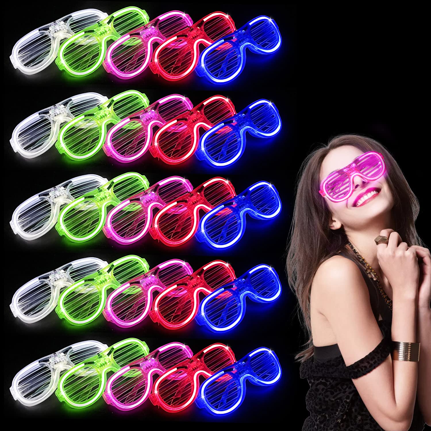 LED Party Glasses 35 Pack - Multicoloured M-image-b00ce55c-a3d9-42ce-b391-9418c78a4e6f-119952