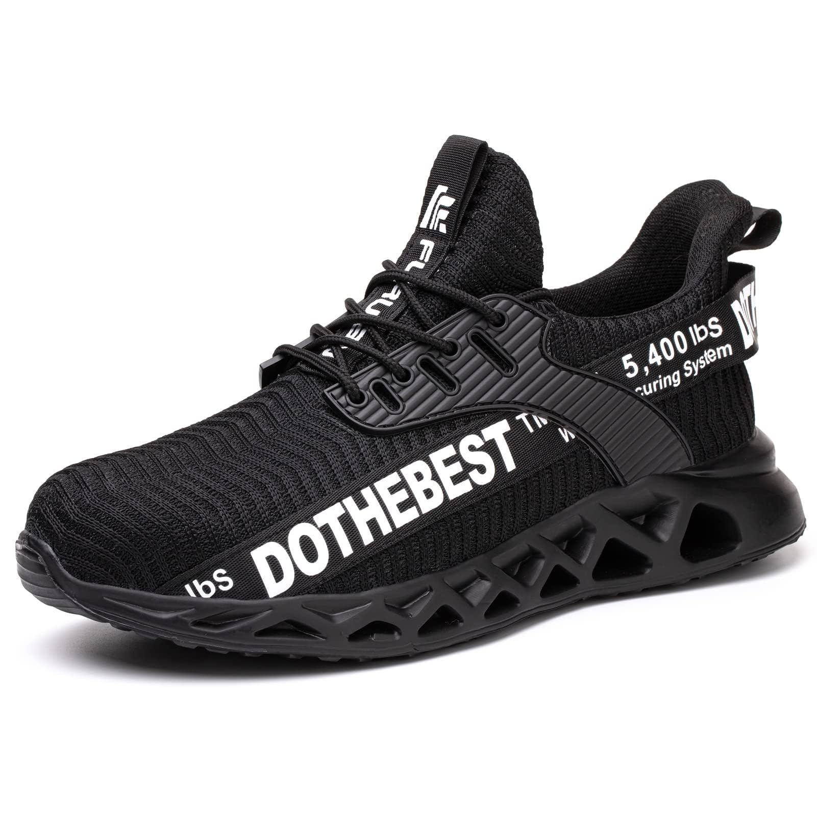 Steel Toe Safety Trainers - Black UK 6.5/7-image-085a3fb5-0455-44a2-83f7-b2f5514709af-115562