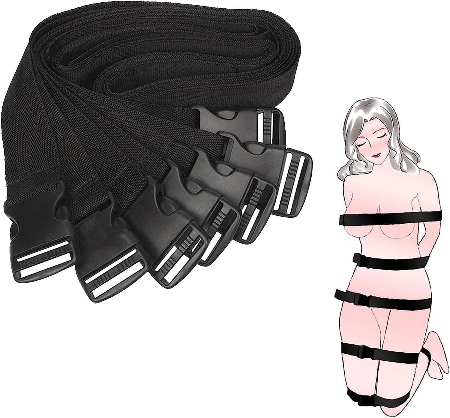 Nylon Bondage Set 7 PCS Tie Rope BDSM Kit for Couples - Full Body Restraint & Fetish Play-image-3cf61170-fb52-40cd-990f-4598a435c07a-54953