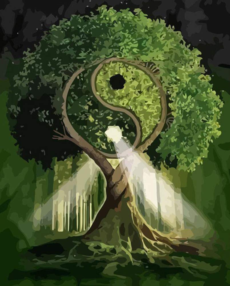 Yin Yang Tree DIY Paint by Numbers Kit for Adults - 16x20 inch Canvas with Brushes & Paints-image-9c2d0a7b-94cb-4210-a822-80f9b762bb6b-46826